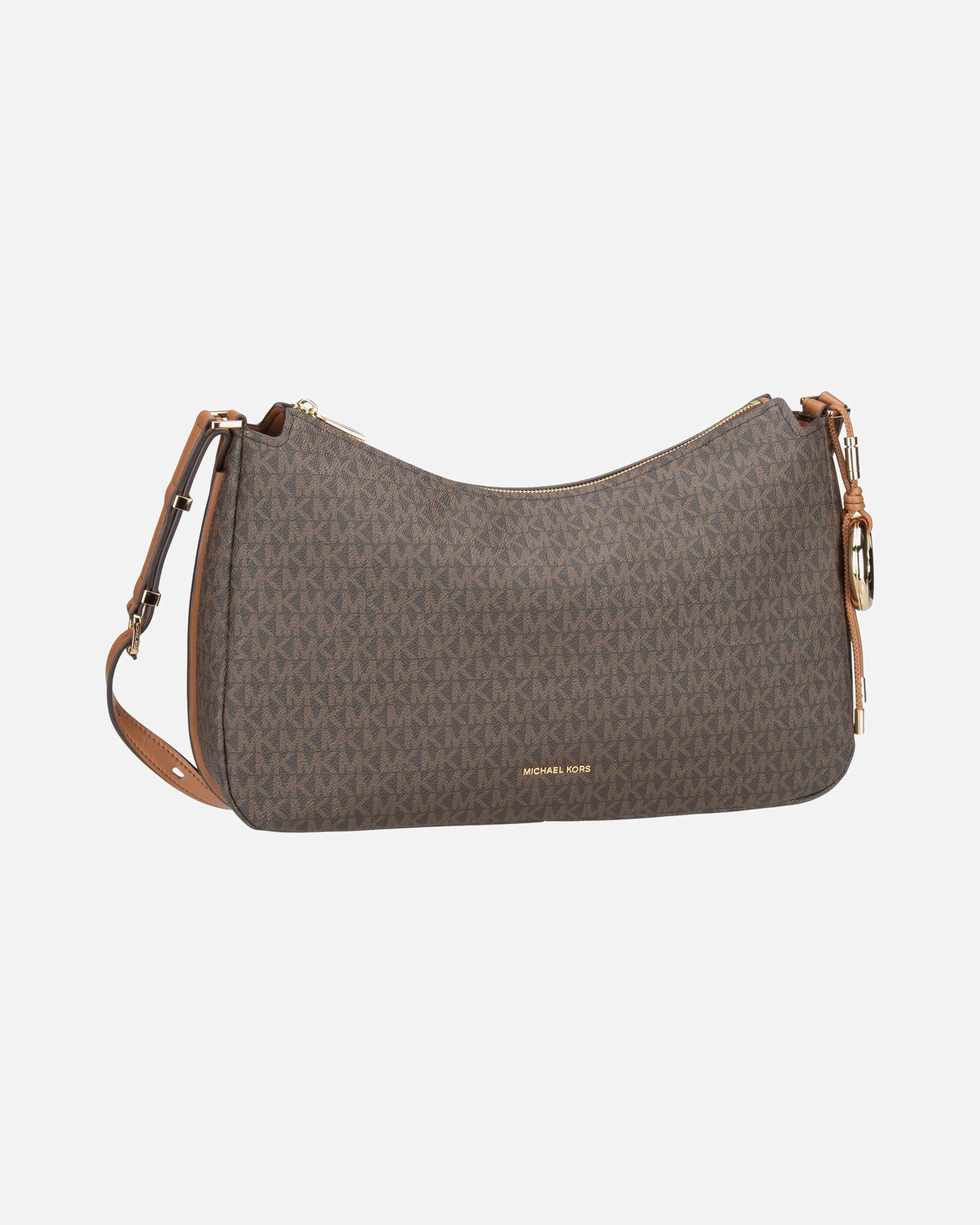 Handtasche für Weiblich Michael Kors Handtasche Nolita MD TZ Hobo Shoulder MK Brown/Acorn