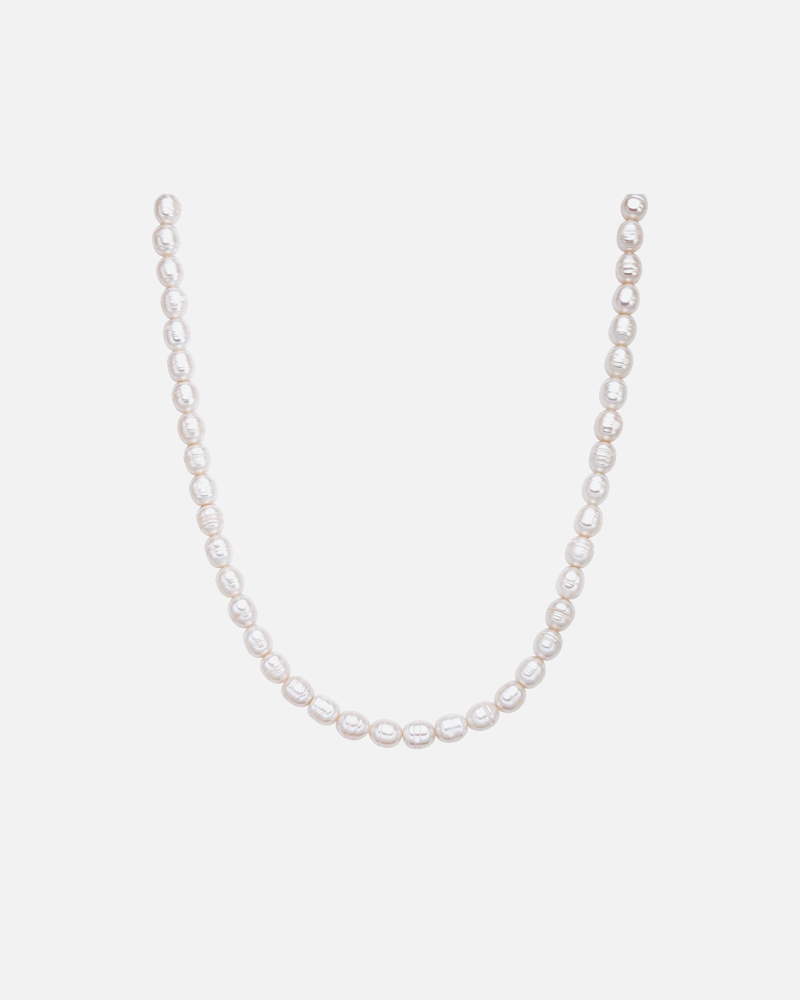Halskette für Weiblich Valero Pearls Perlen-Kette aus Sterling Silber in gelbgold mit Süßwasser-Zuchtperle 1 Stück