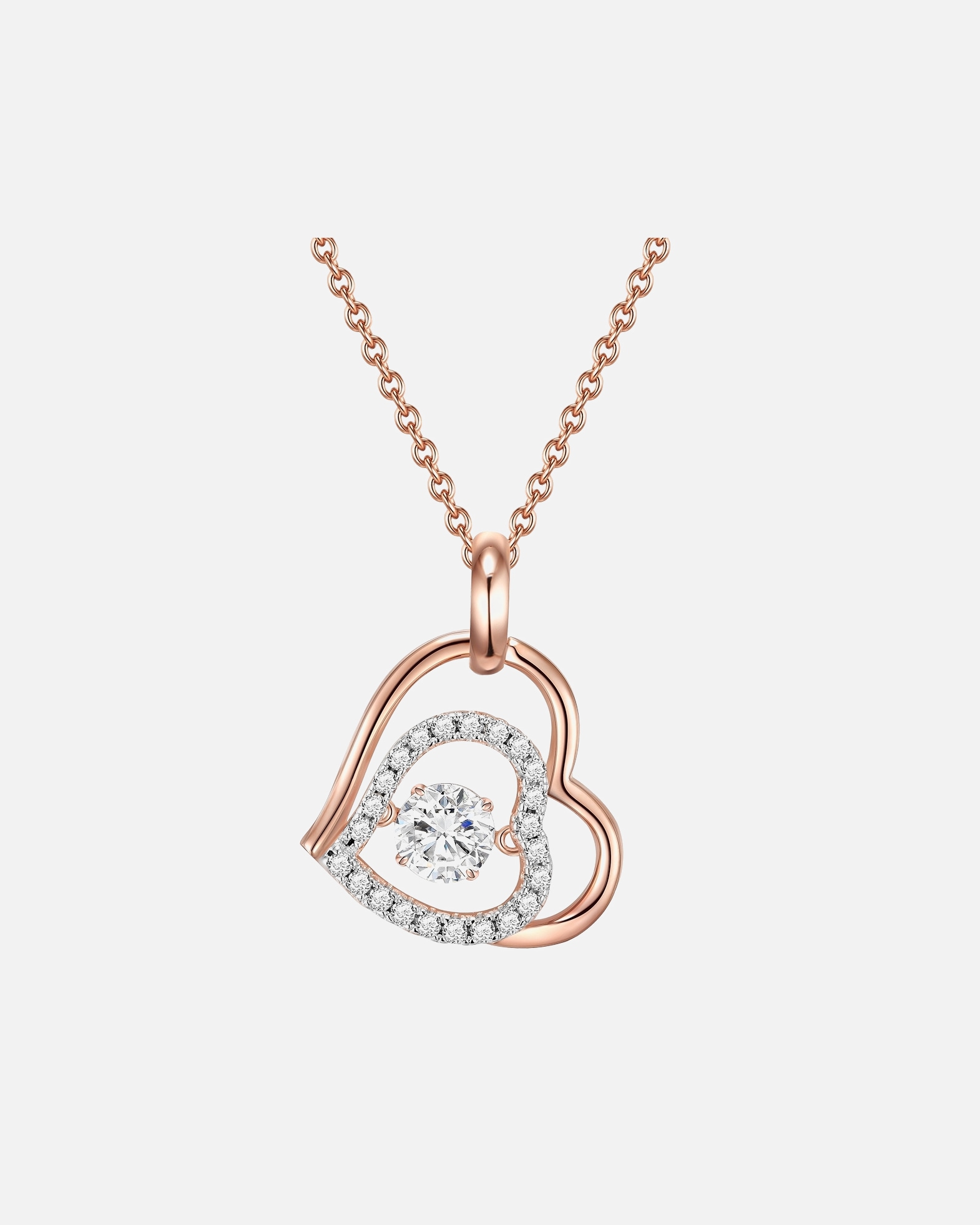 Halskette für Weiblich Rafaela Donata Halskette Sterling Silber Zirkonia in Roségold 1 Stück
