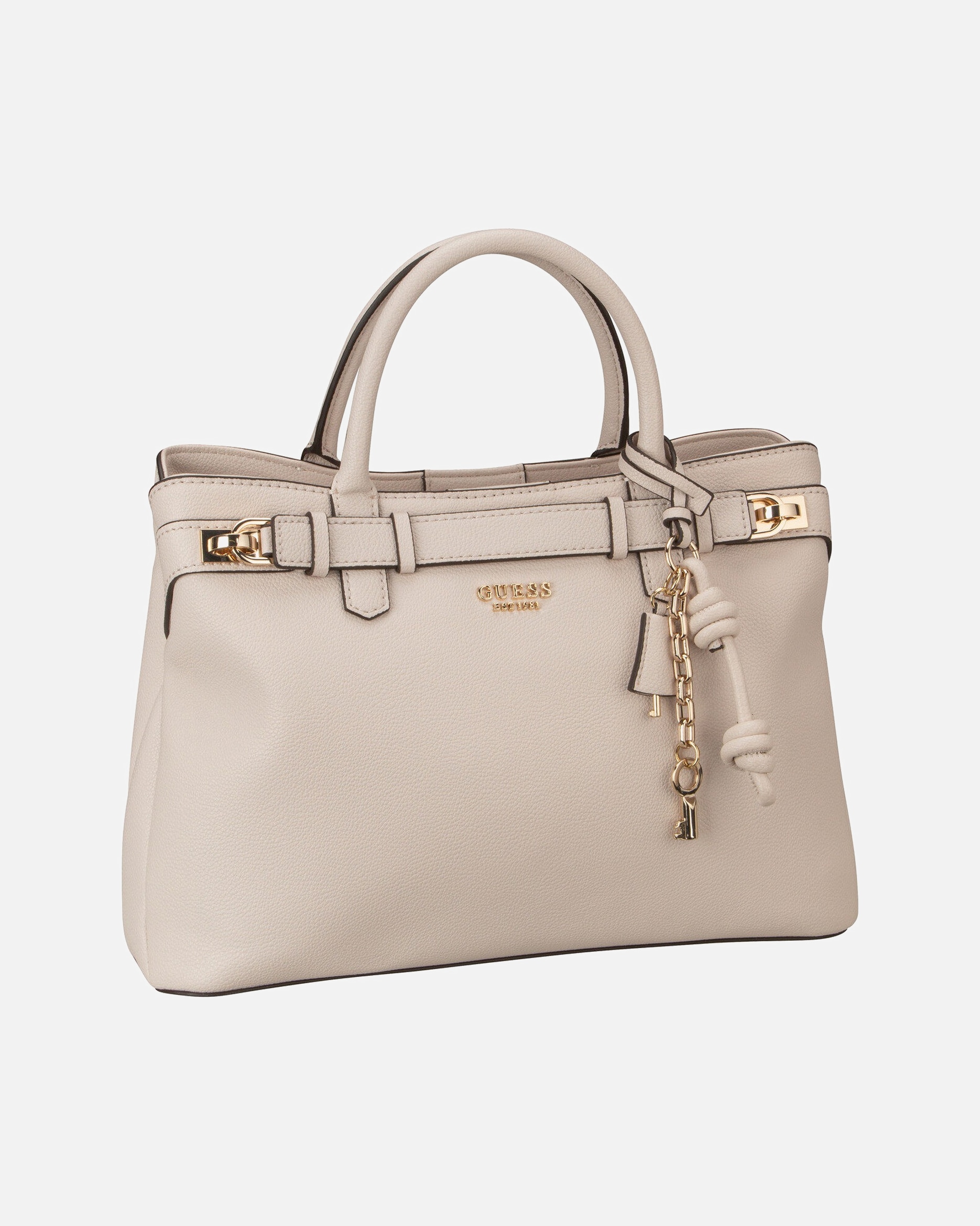 Handtasche für Weiblich GUESS Handtasche Gregoria LRG Gfriend Satchel Stone