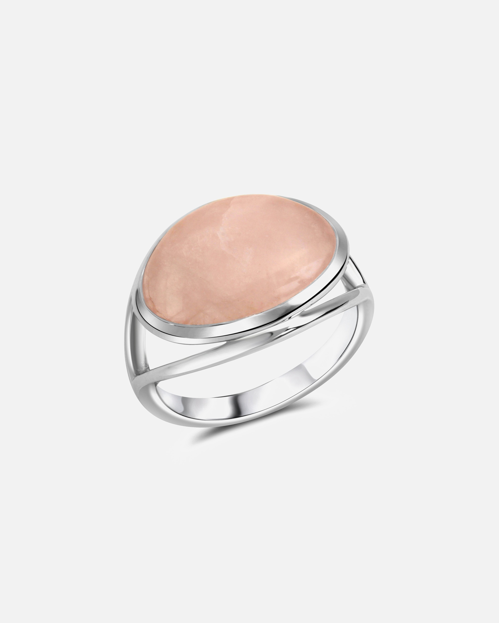 Ring für Weiblich Celesta Ring 925/- Sterling Silber Rosenquarz rosa 054 (17,2)