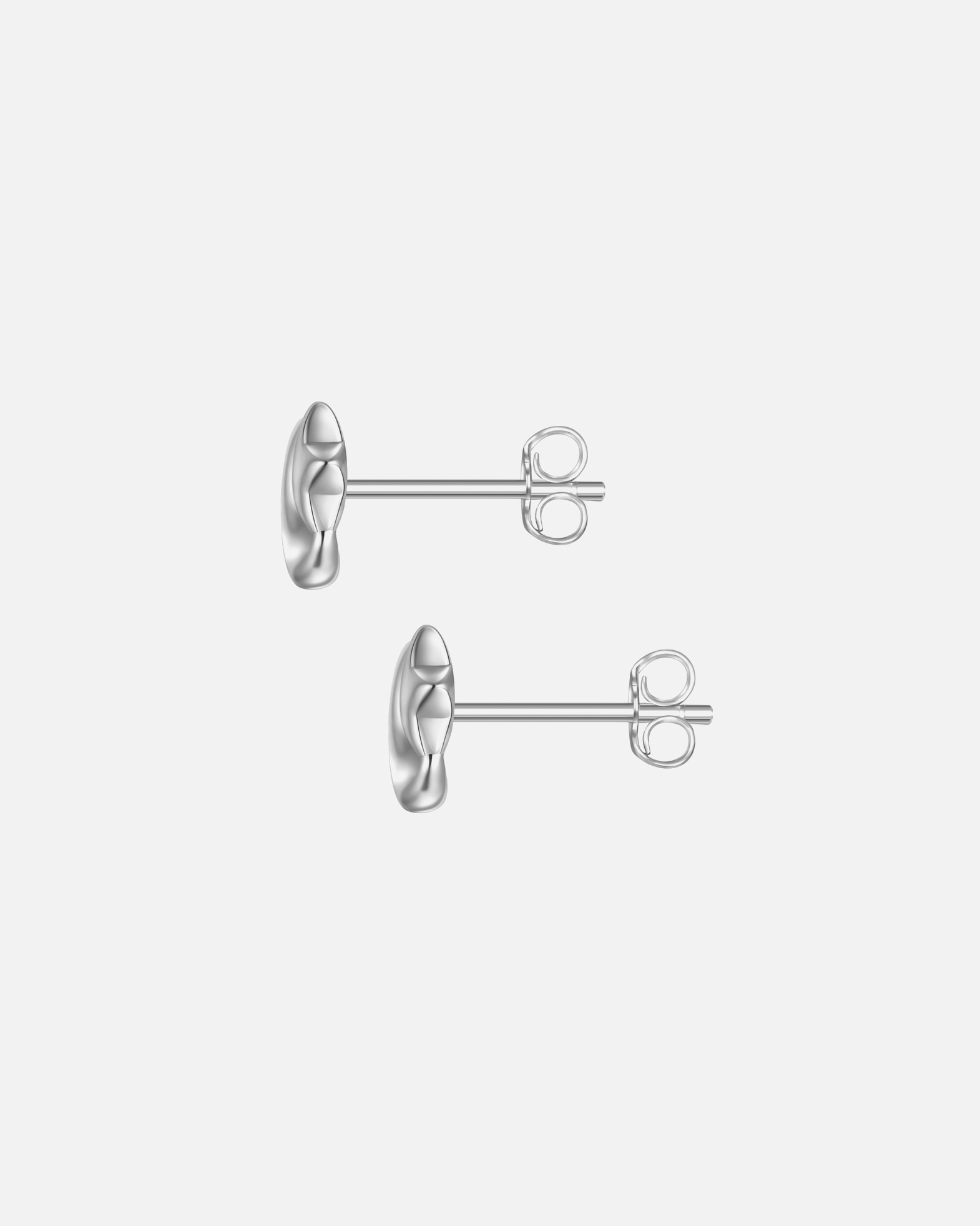 Ohrringe für Weiblich Glanzstücke München Ohrstecker Mond/Stern aus Sterling Silber in silber 7,2 mm