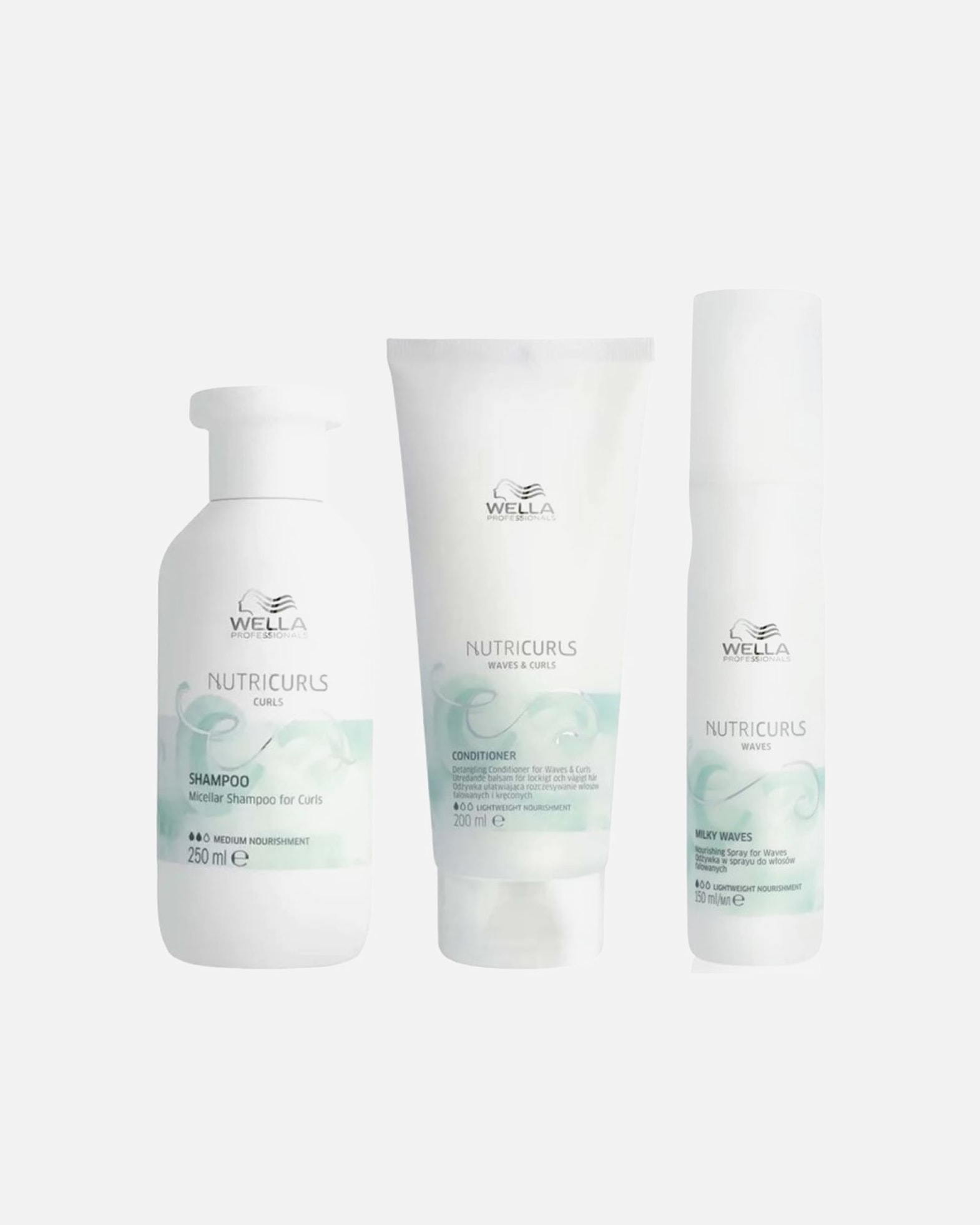 Haarpflegeset für Weiblich Wella Nutricurls Bundle Milky Waves 1 Stück