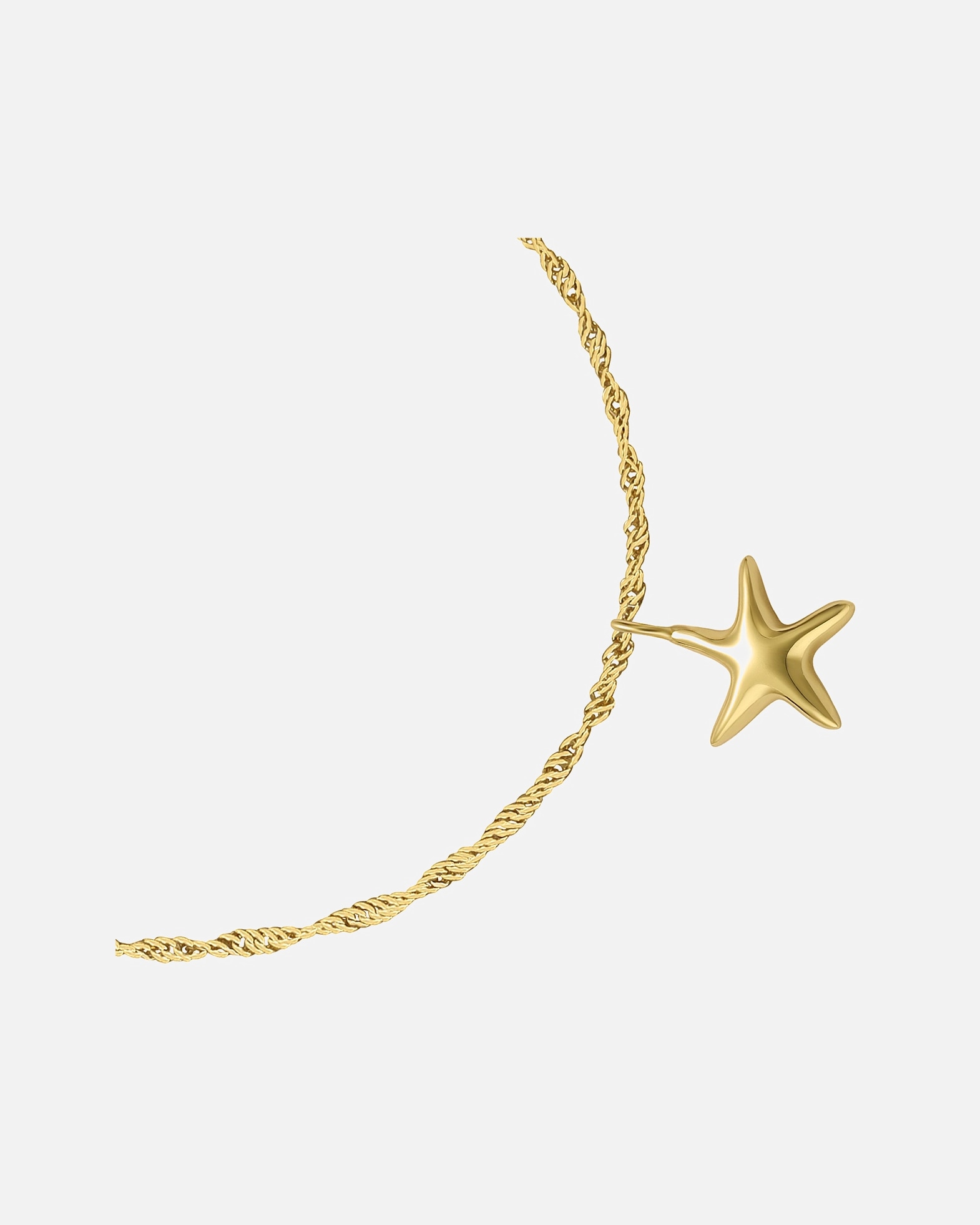 Armband für Weiblich Glanzstücke München Armband Seestern aus Sterling Silber in gelbgold 17,0 cm Basislänge + 3,0 cm Verlängerung