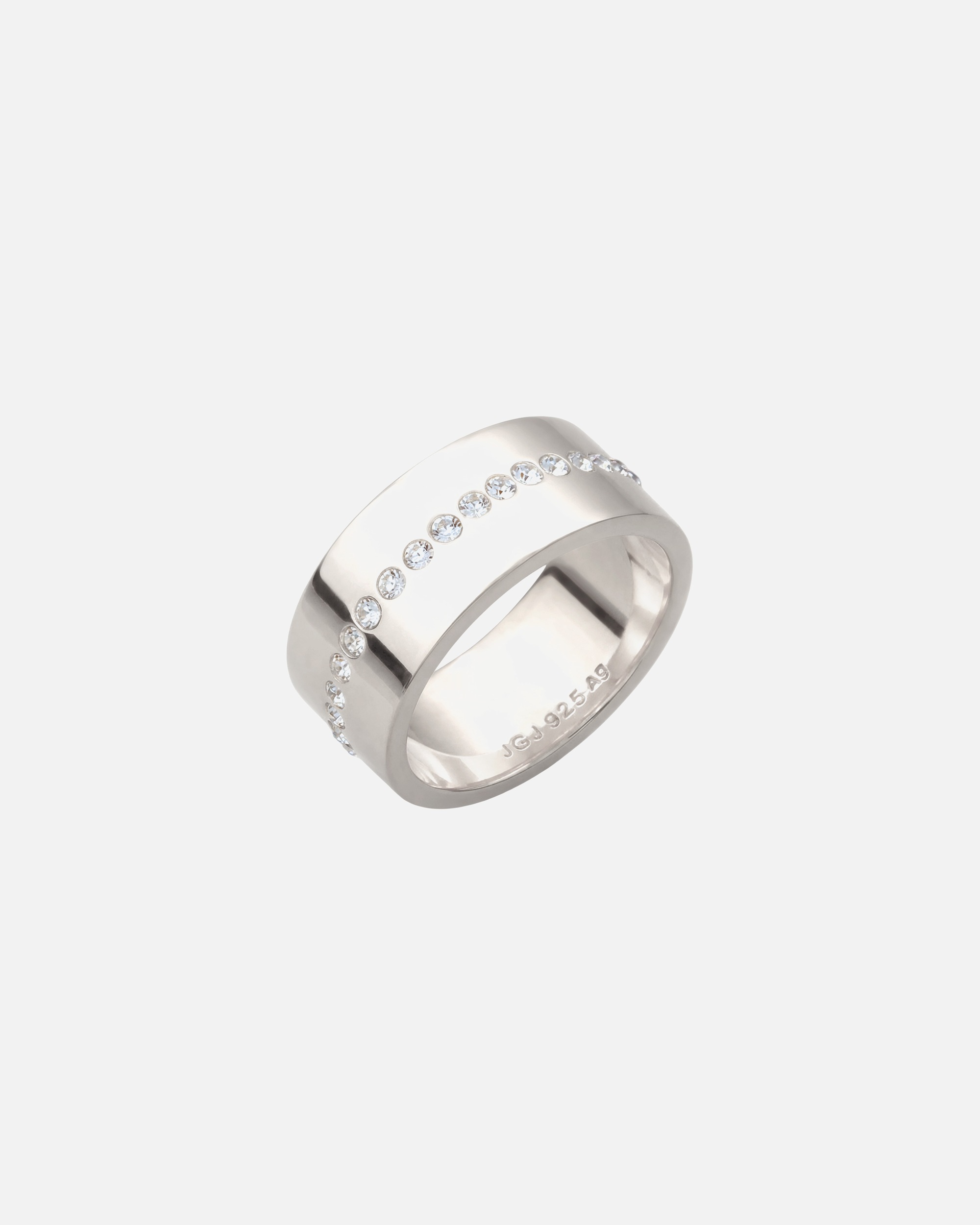 Ring für Weiblich Elli Bandring mit Kristallen von Swarovski® 925 Sterling Silber 58