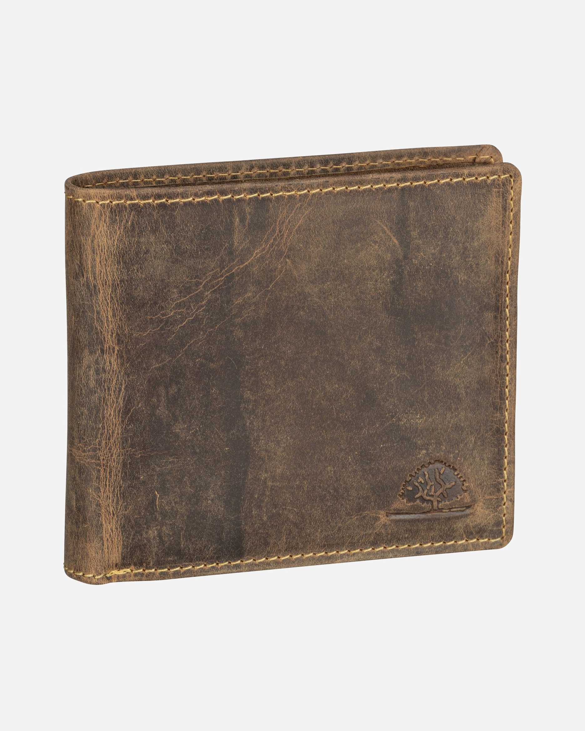 Portemonnaie für Männlich Greenburry Geldbörse Vintage Brown