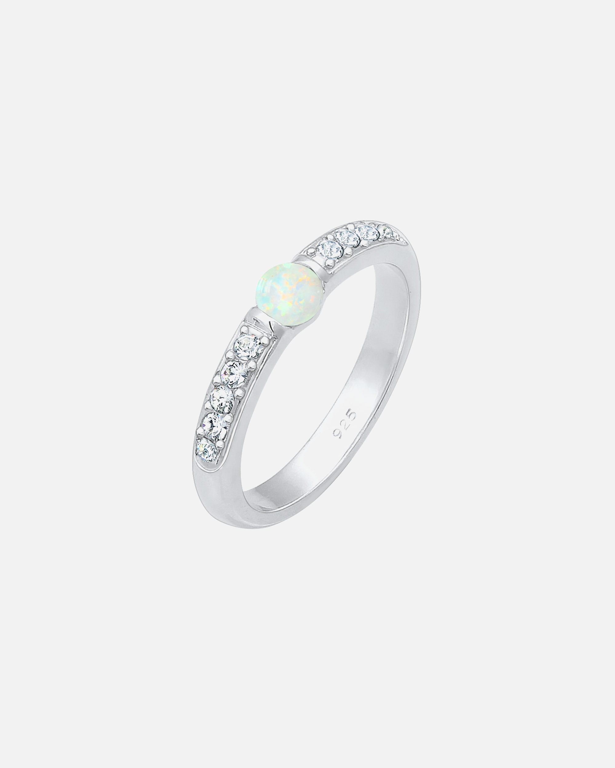 Ring für Weiblich Elli PREMIUM Opal Kristalle 925er Sterling Silber 52