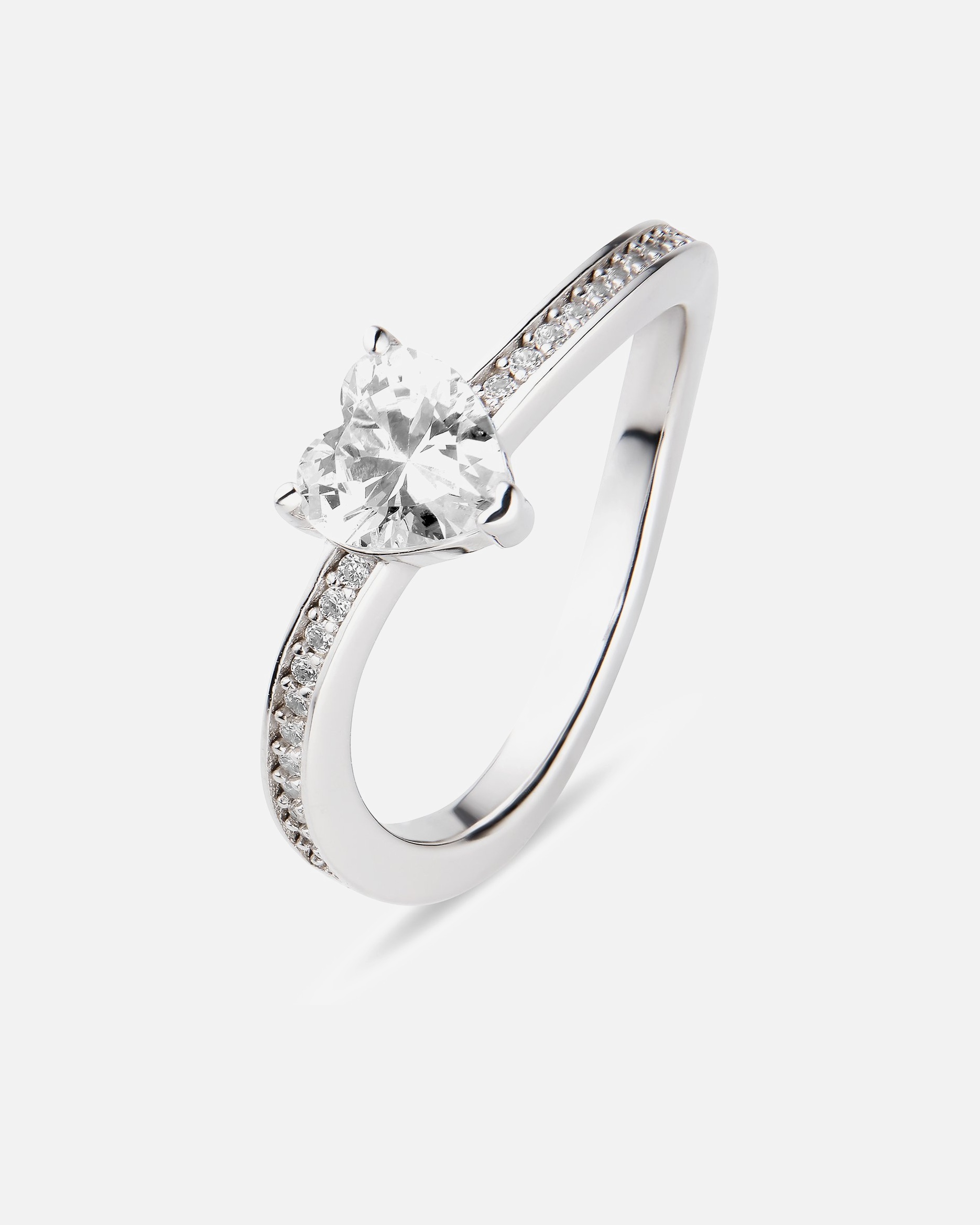 Ring für Weiblich Jette Damenring 925er Silber, recycelt 61