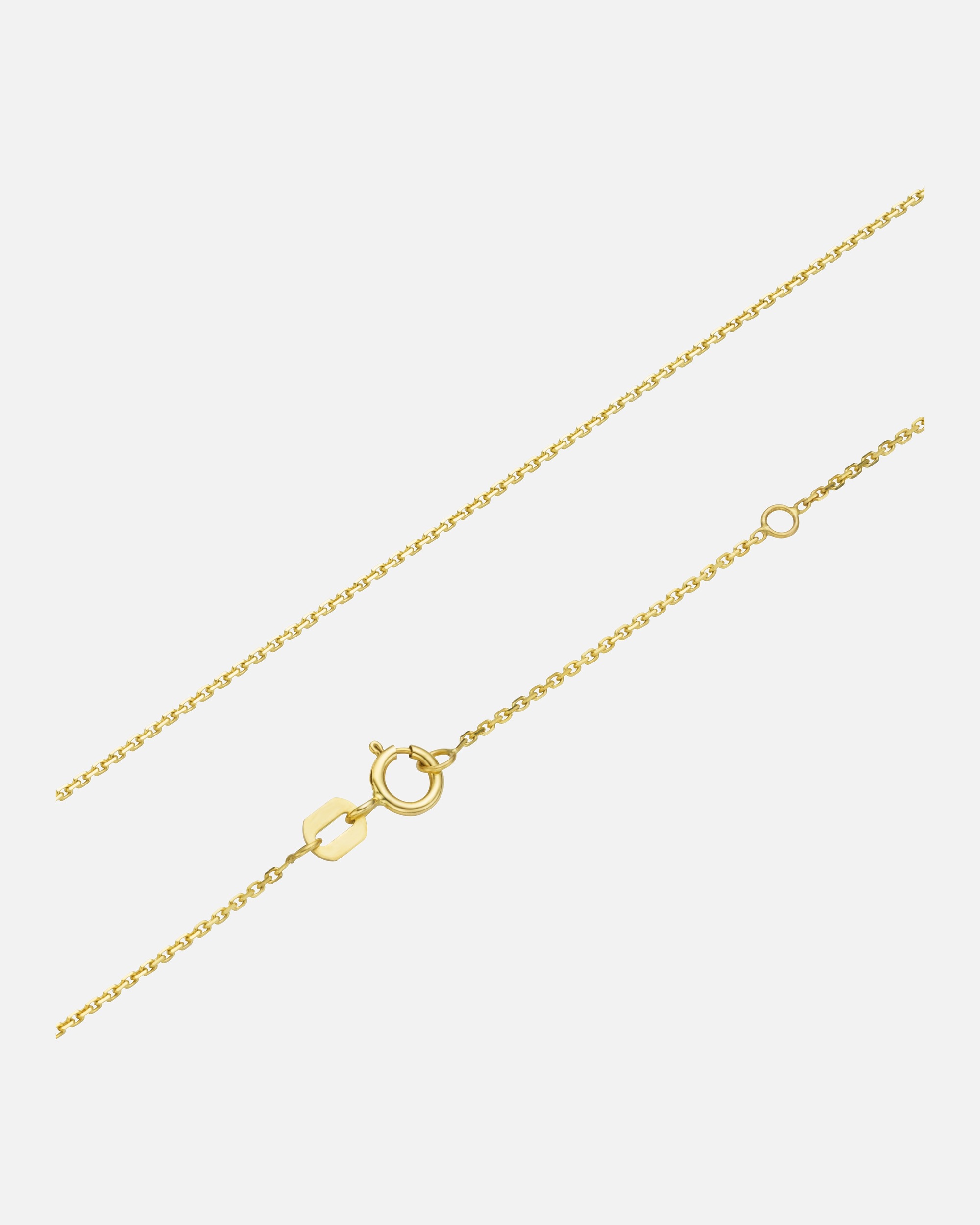 Halskette für Weiblich Luigi Merano Kette diamantierte Ankerkette, massiv, Gold 375 45