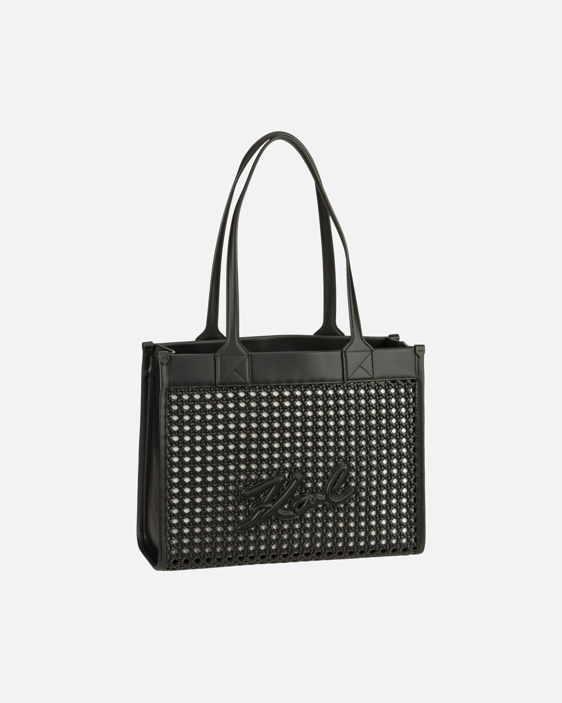Shopper für Weiblich Karl Lagerfeld Shopper K/Skuare MD Woven Black/Nickel