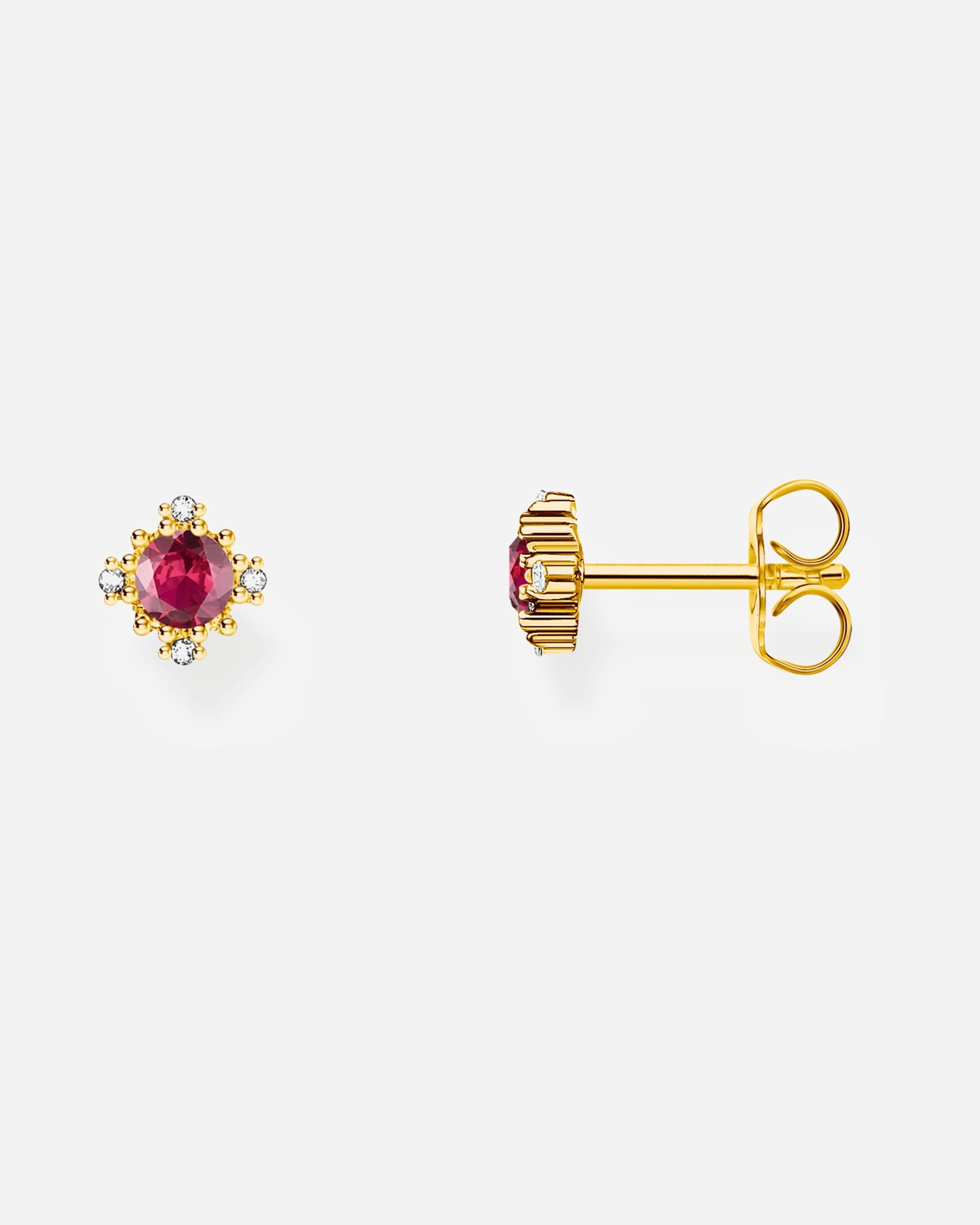 Ohrringe für Weiblich Thomas Sabo Ohrstecker 925er Silber rot