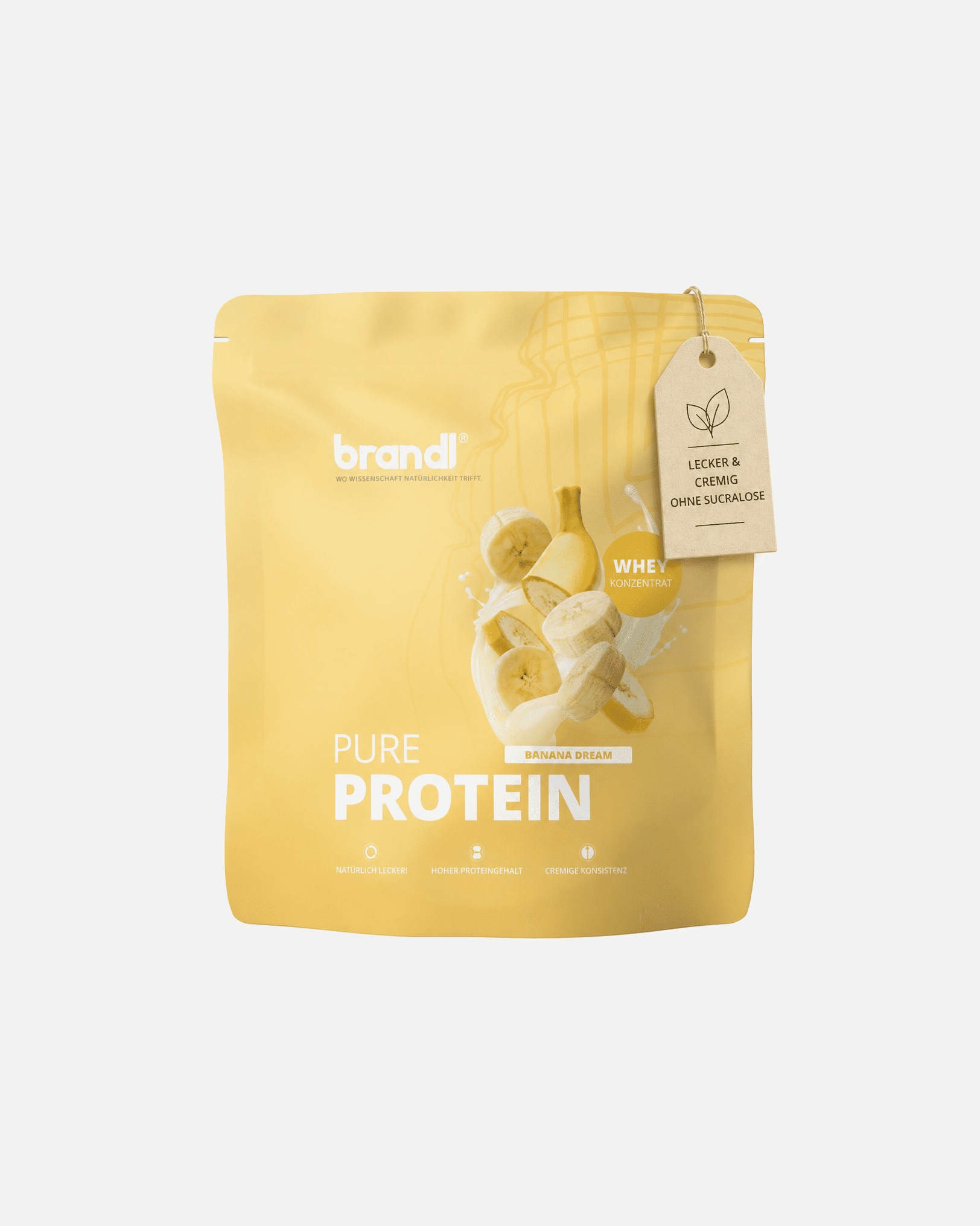 Protein & Shakes für Unisex Brandl Nutrition Proteinpulver aus Whey Banane