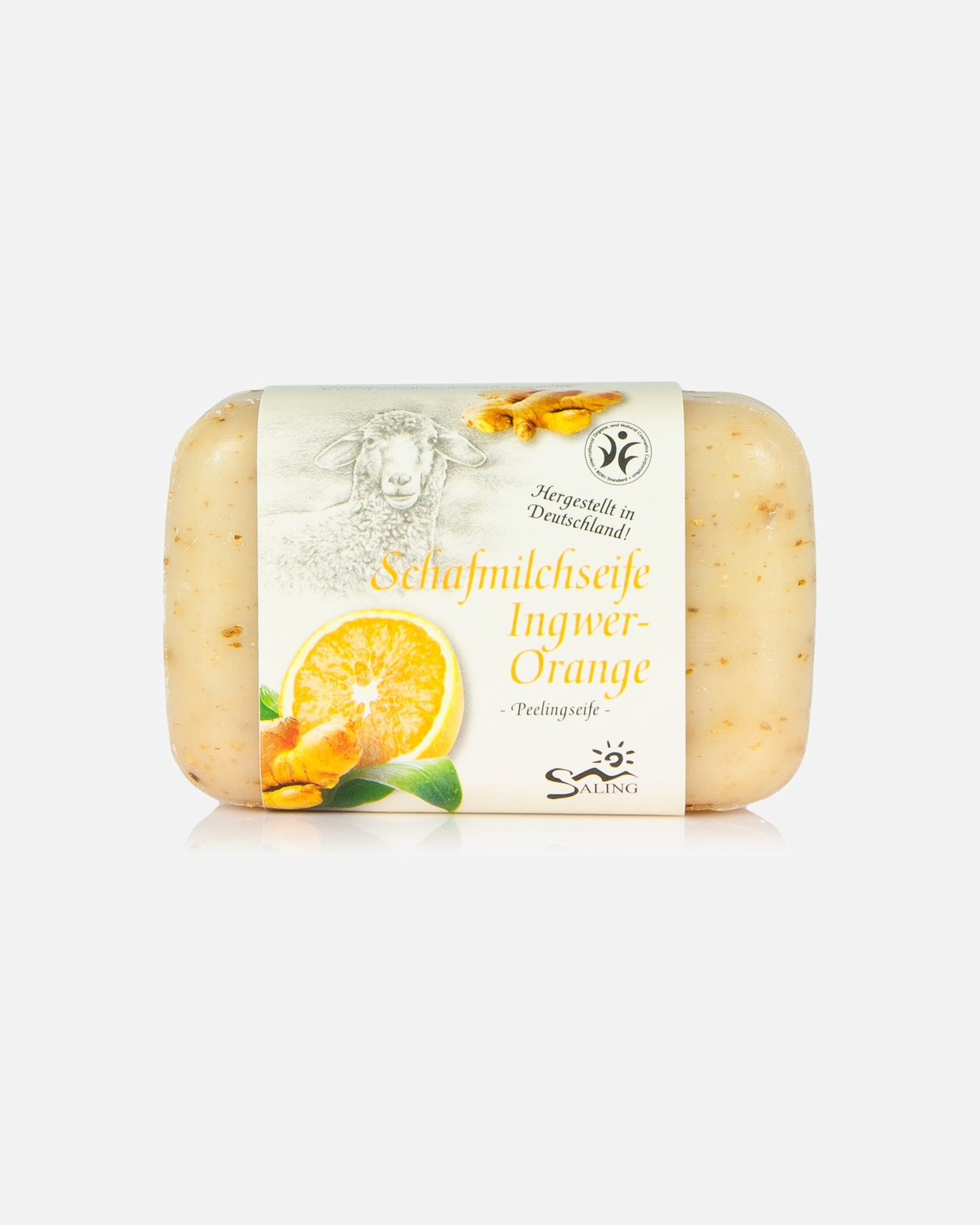 Handseife für Unisex Saling Schafmilchseife Ingwer-Orange 100g Schafmilchseife Ingwer-Orange 100g