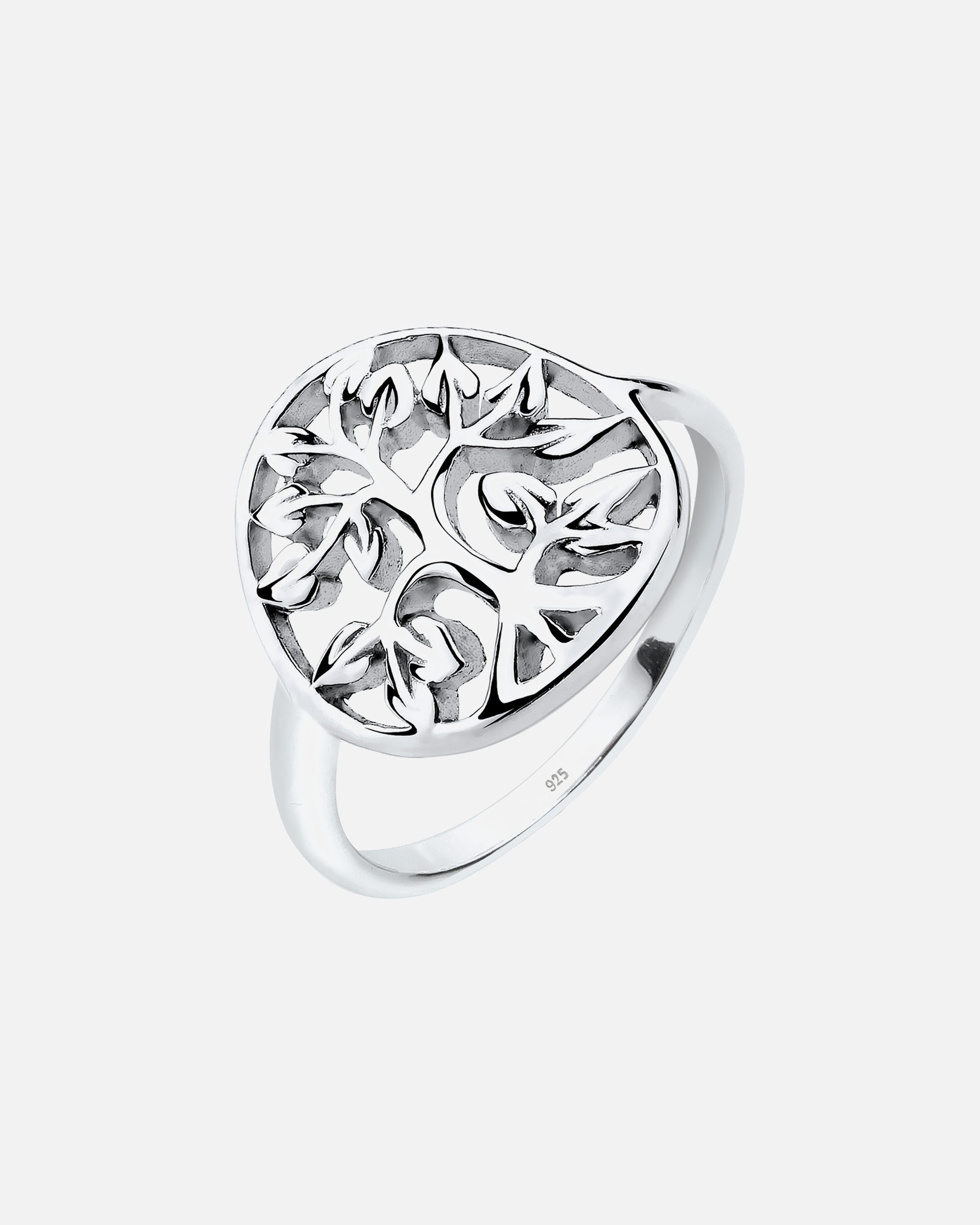 Ring für Weiblich Elli Lebensbaum Floral 925er Sterling Silber 58