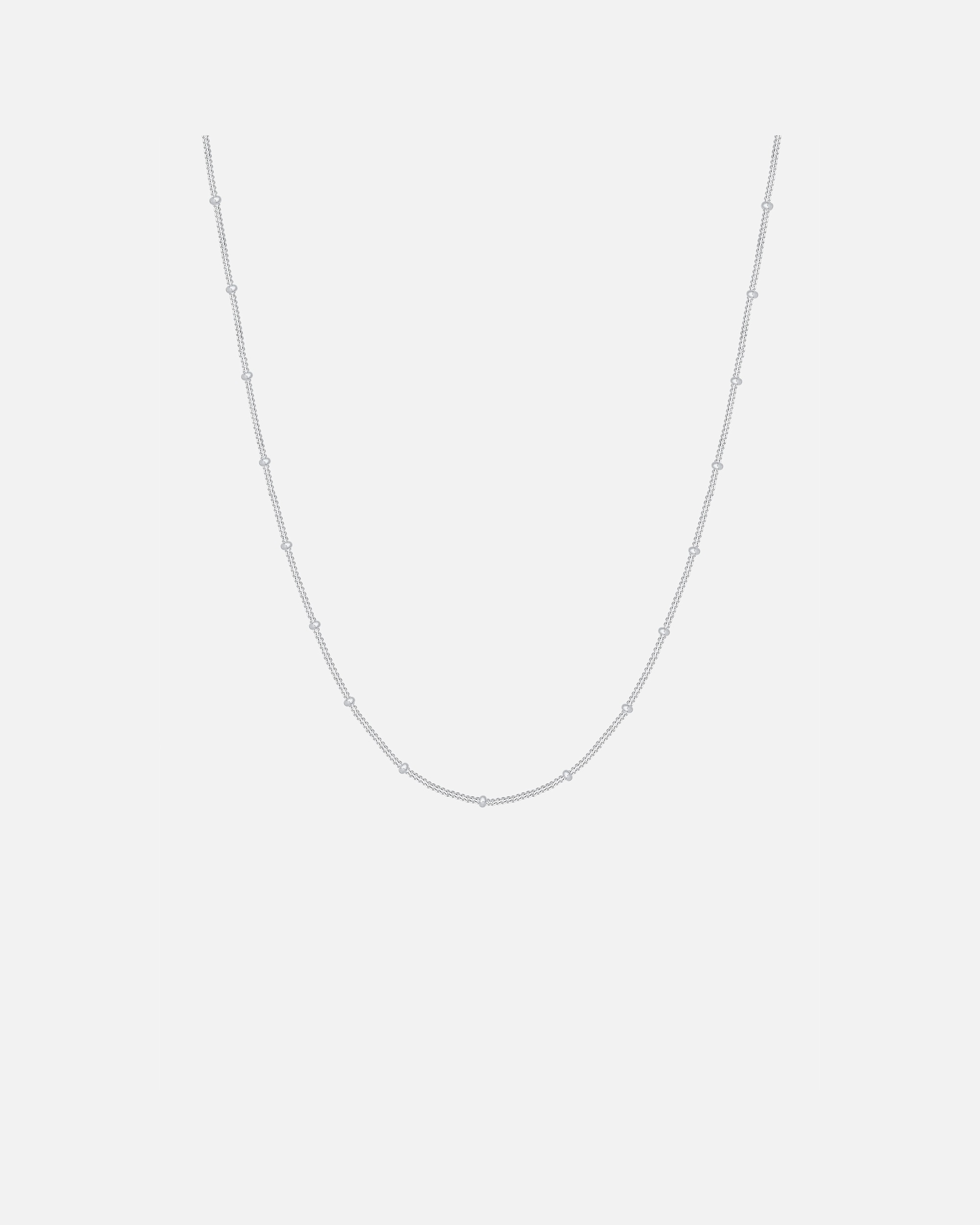 Halskette für Weiblich Basic Panzerkette Kugeln Trend Fein 925 Silber 1 Stück