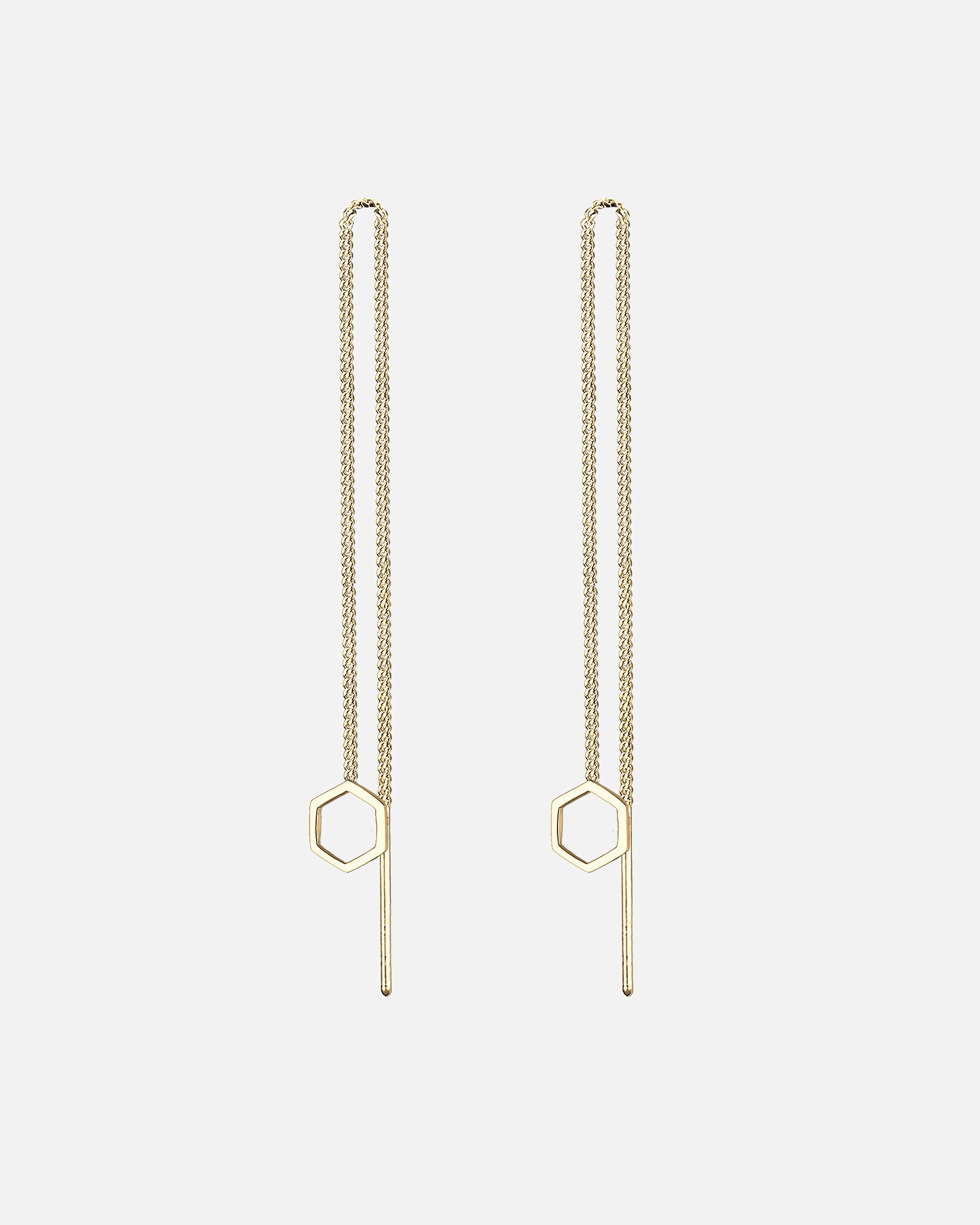 Ohrringe für Weiblich Elli Hexagon Geo Minimal 925 Sterling Silber 1 Stück