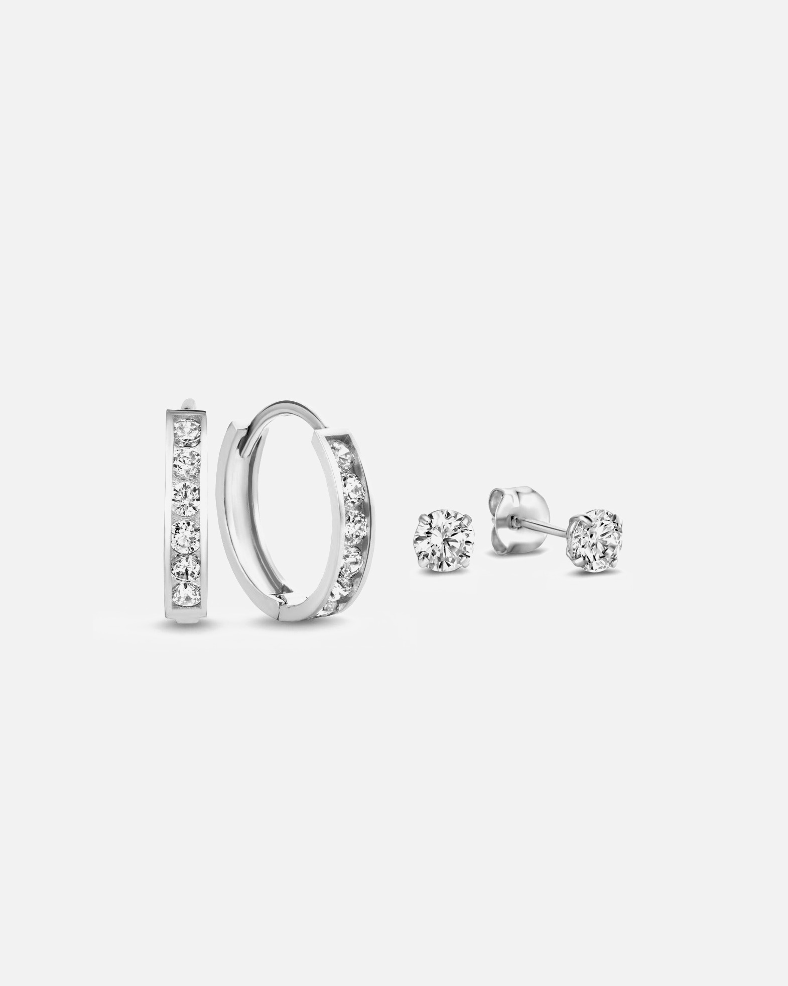 Schmuck für Weiblich Cadeau d'Isabel Geschenkset - 585 Gold / 14 Karat Gold Weißgold