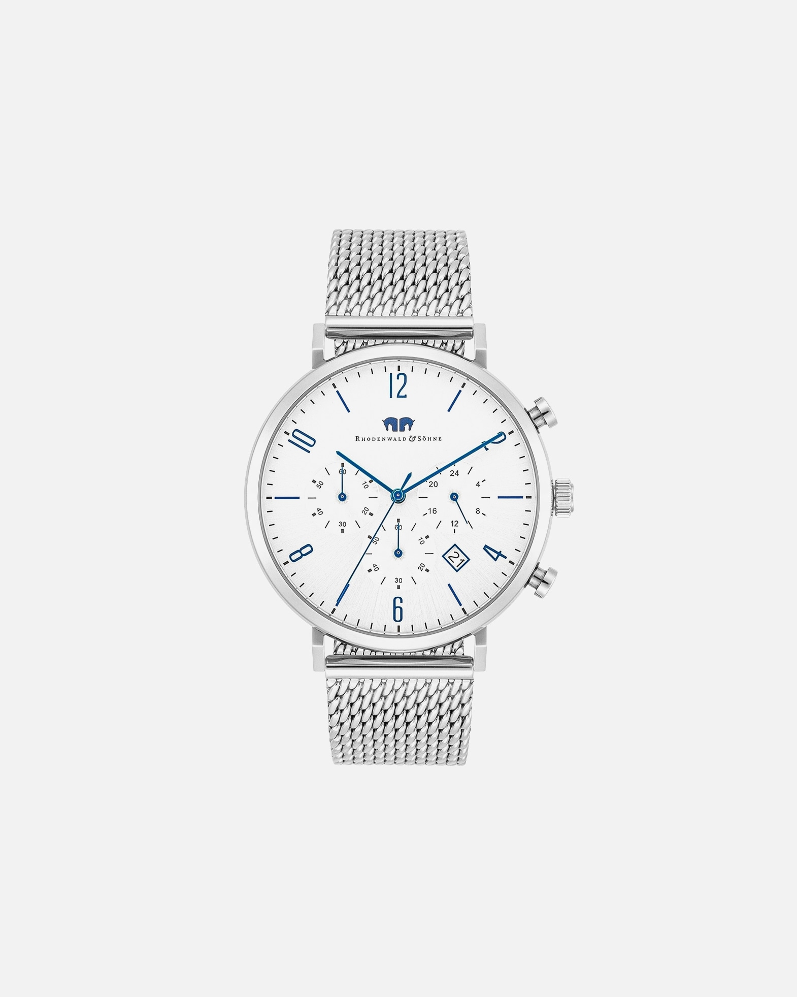 Uhr für Männlich Armband-Uhr Arakon aus Edelstahl in silber 1 Stück