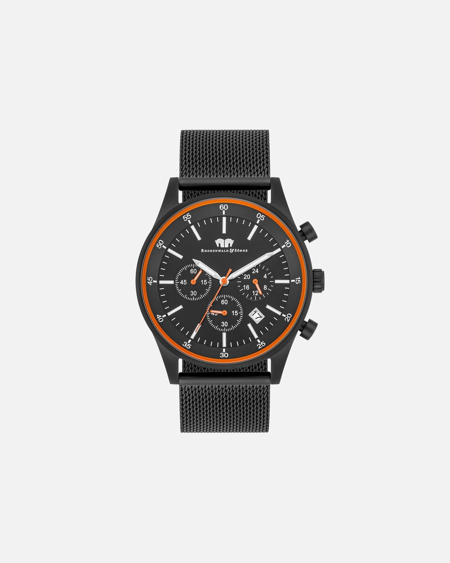 Uhr für Männlich Armband-Uhr Goodwill aus Edelstahl in schwarz 1 Stück