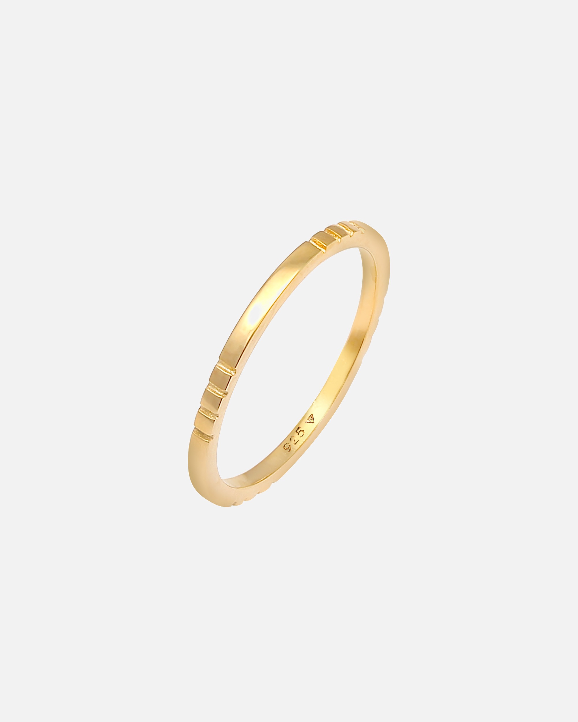Ring für Weiblich Elli Stapelring Bandring Schmal Trend 925 Silber 54