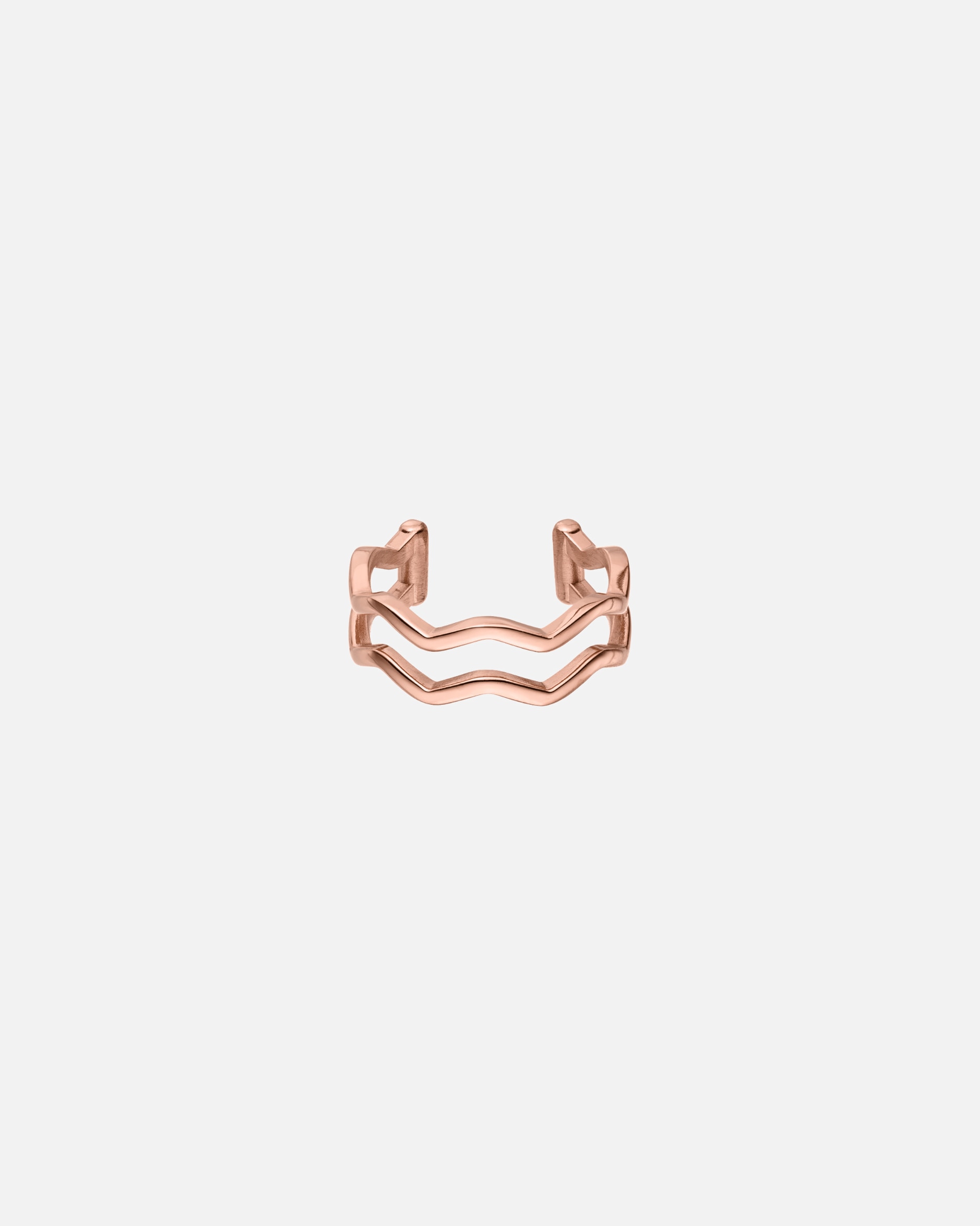 Ring für Unisex Purelei Waves Ring 100% Edelstahl Rosegold
