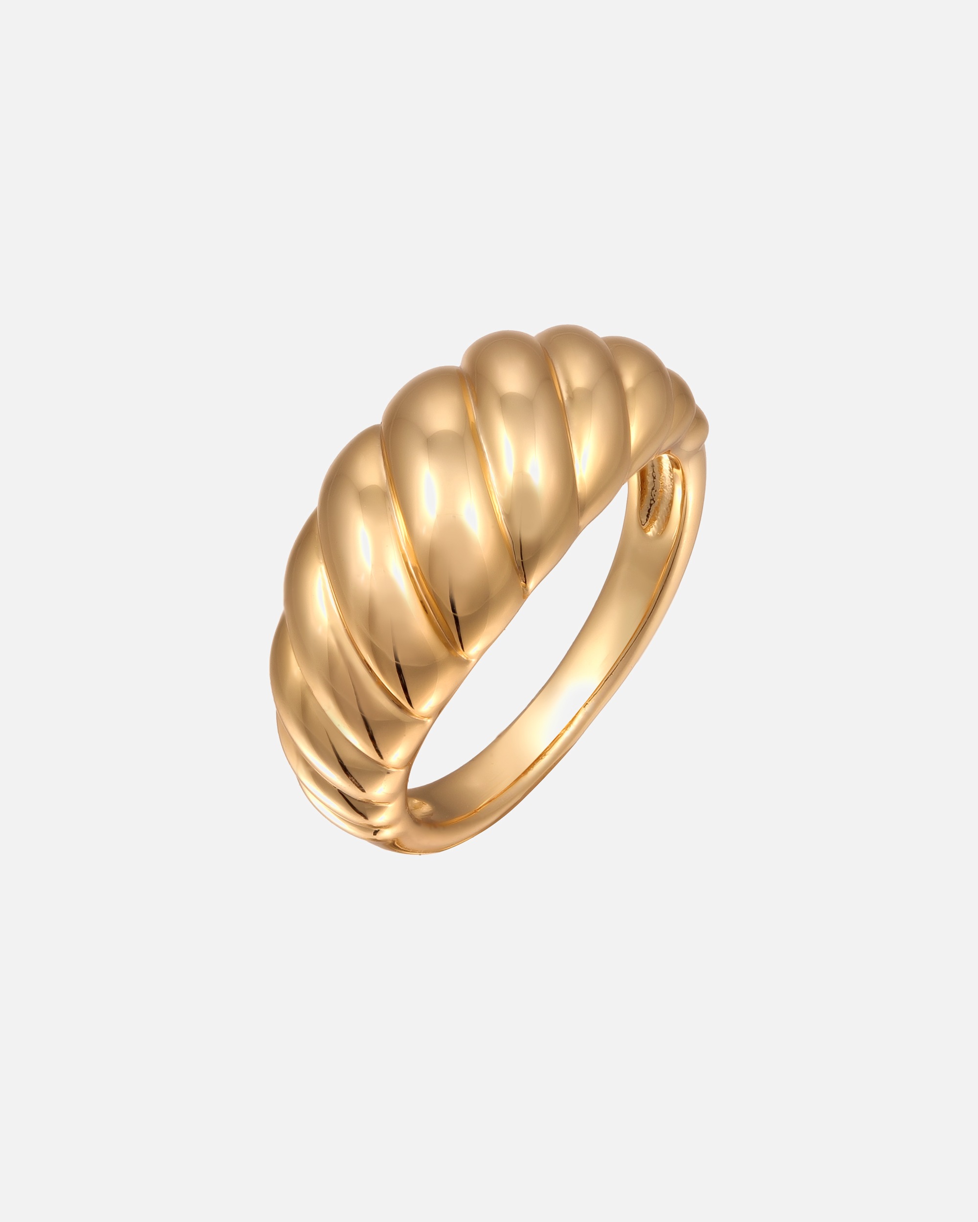 Ring für Weiblich Elli Ring Gedreht Goldplattiert für Damen 54