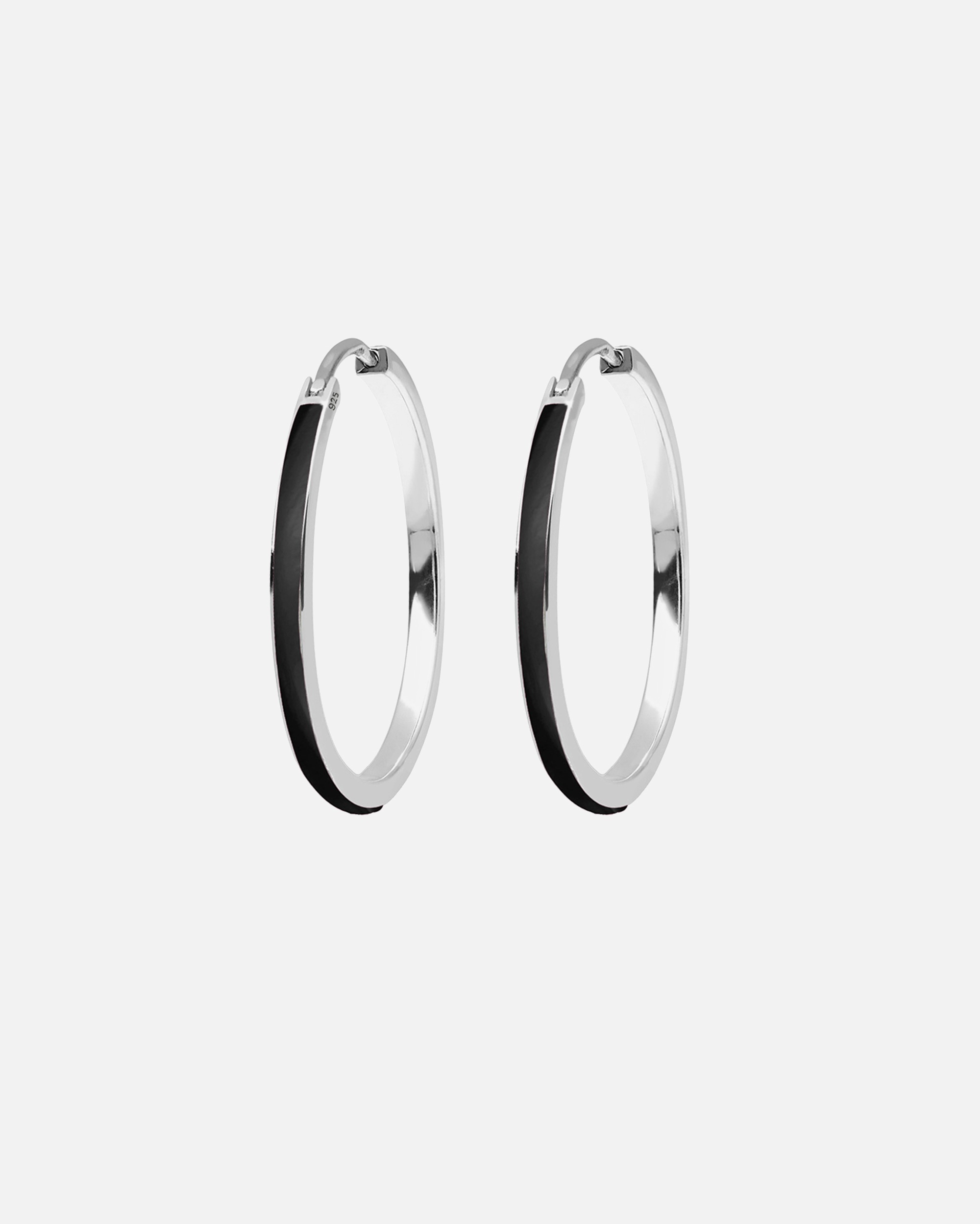 Ohrringe für Weiblich Elli Creolen Klassisch Emaille 925 Sterling Silber 1 Stück