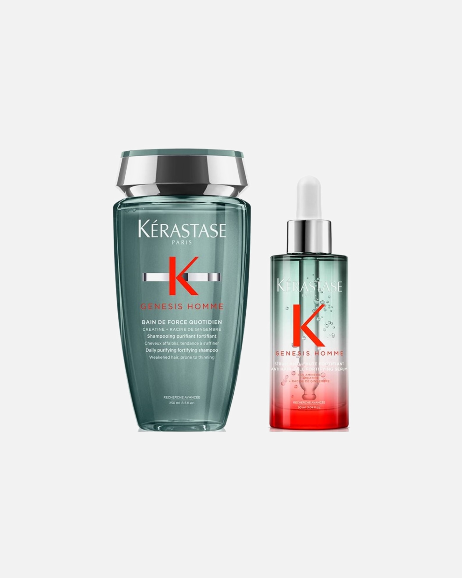 Haarpflegeset für Männlich Kérastase Genesis HOMME 2er Set (Bain de Force / Serum ) 1 Stück