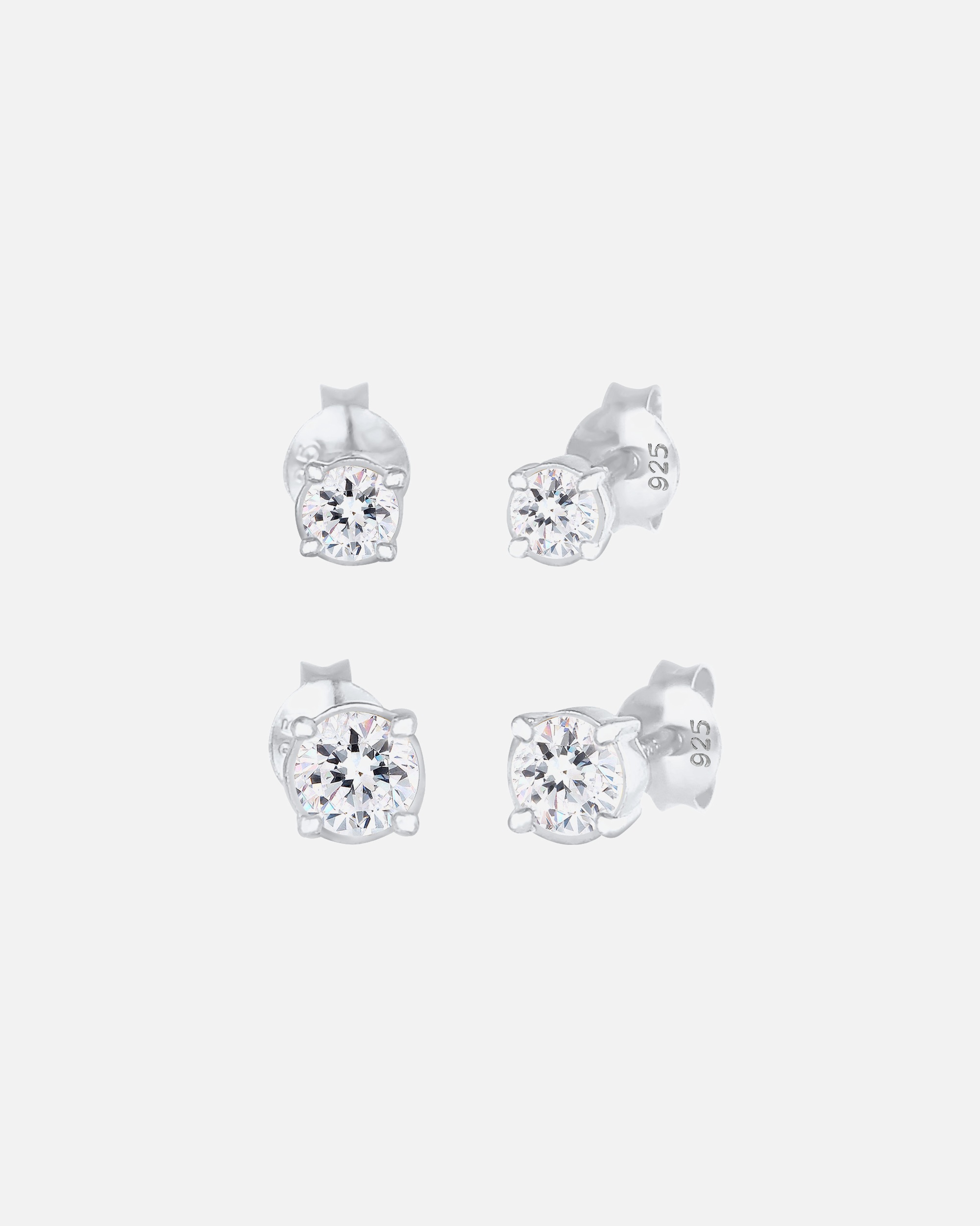 Ohrringe für Weiblich Elli Ohrstecker 2er Set 925 Sterling Silber, mit Kristallen von Swarovski® 1 Stück