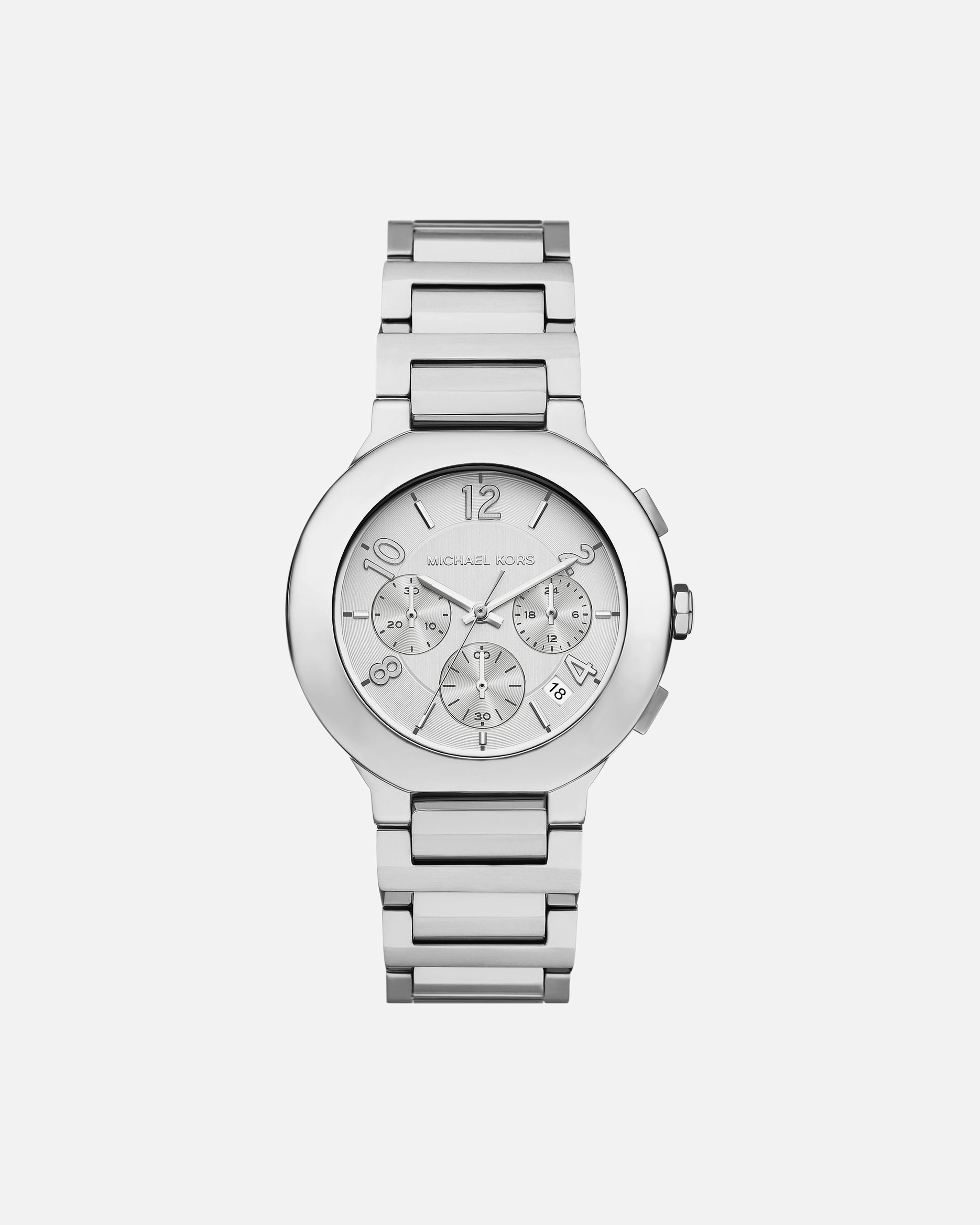 Uhr für Weiblich Michael Kors Chronograph Edelstahl silber