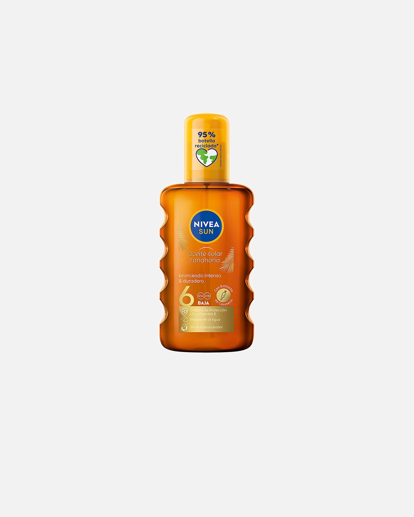Sonnencreme für Unisex NIVEA SUN CARROT Solaröl SPF6 200 ml