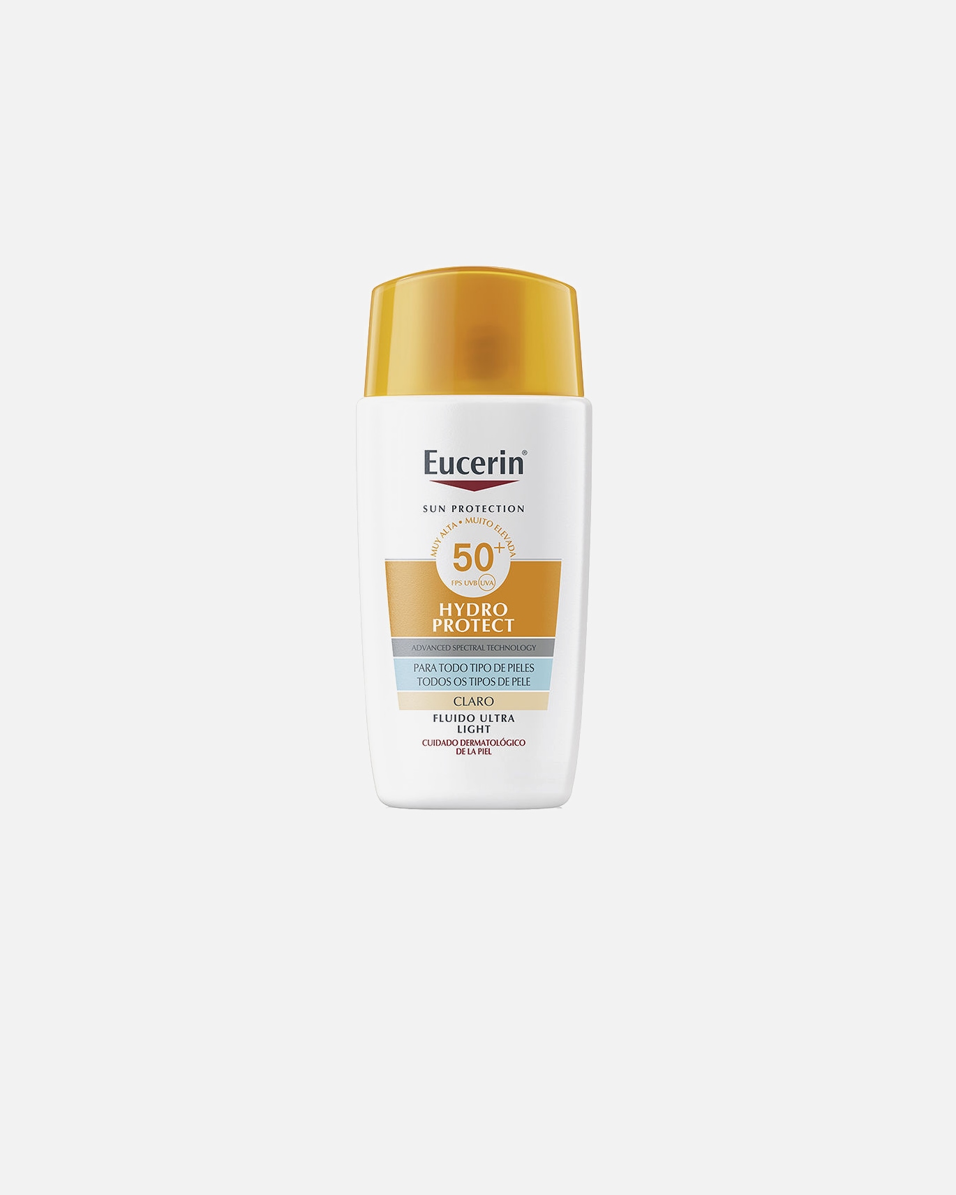 Sonnencreme für Unisex Eucerin SONNENSCHUTZ HYDRO PROTECT getöntes Fluid SPF50+ #Light