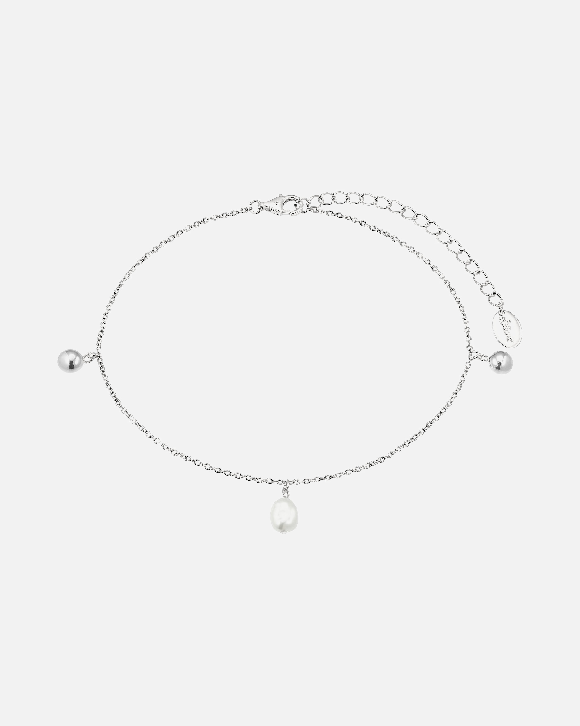 Fußschmuck für Weiblich s.Oliver Fußkette 925er Silber 1 Stück