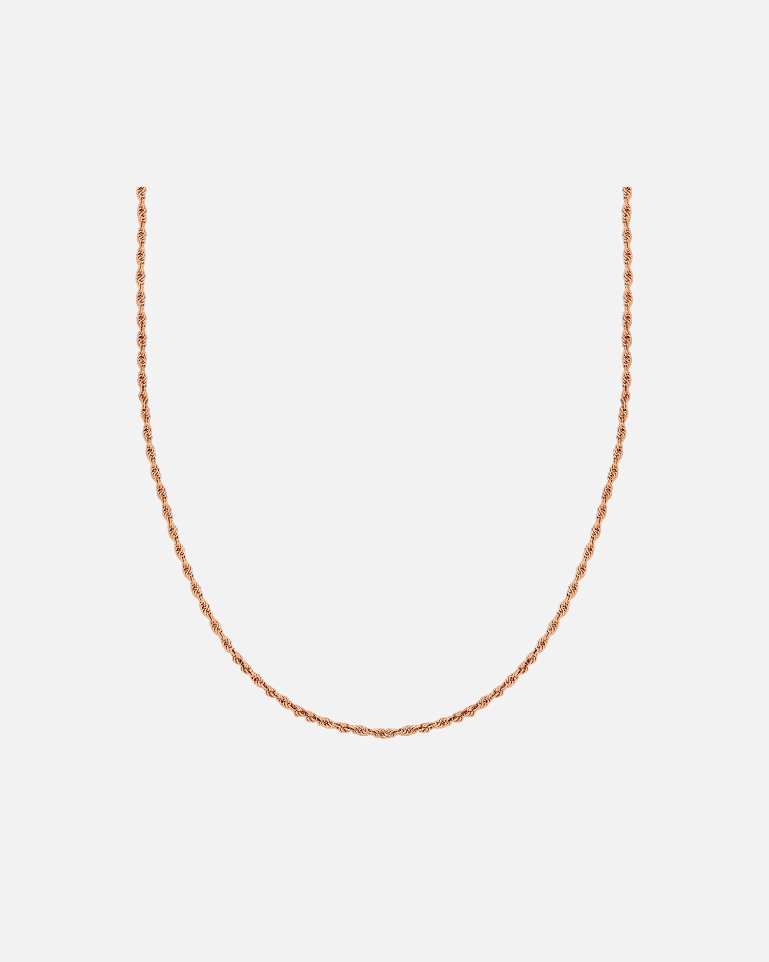 Halskette für Weiblich Halskette aus Edelstahl in Roségold 40,0 cm Basiskette + 5,0 cm Verlängerung