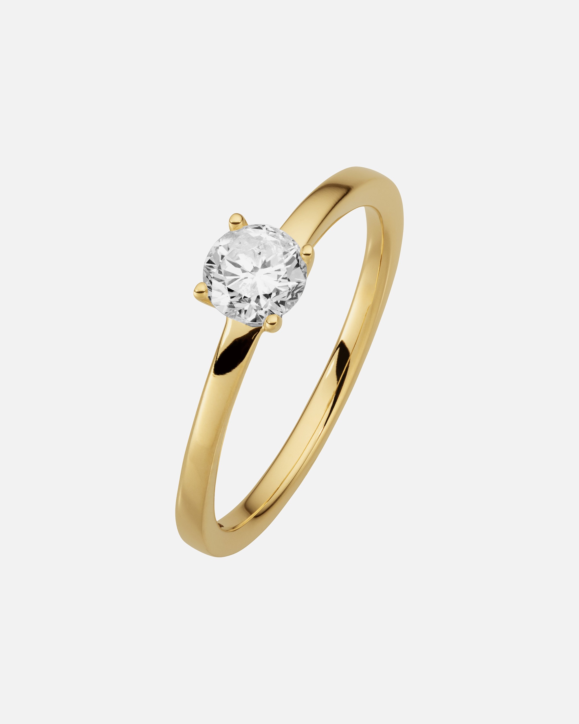 Ring für Weiblich Orolino Ring 585/- Gold Brillant weiß 0,50ct. 060 (19,1)