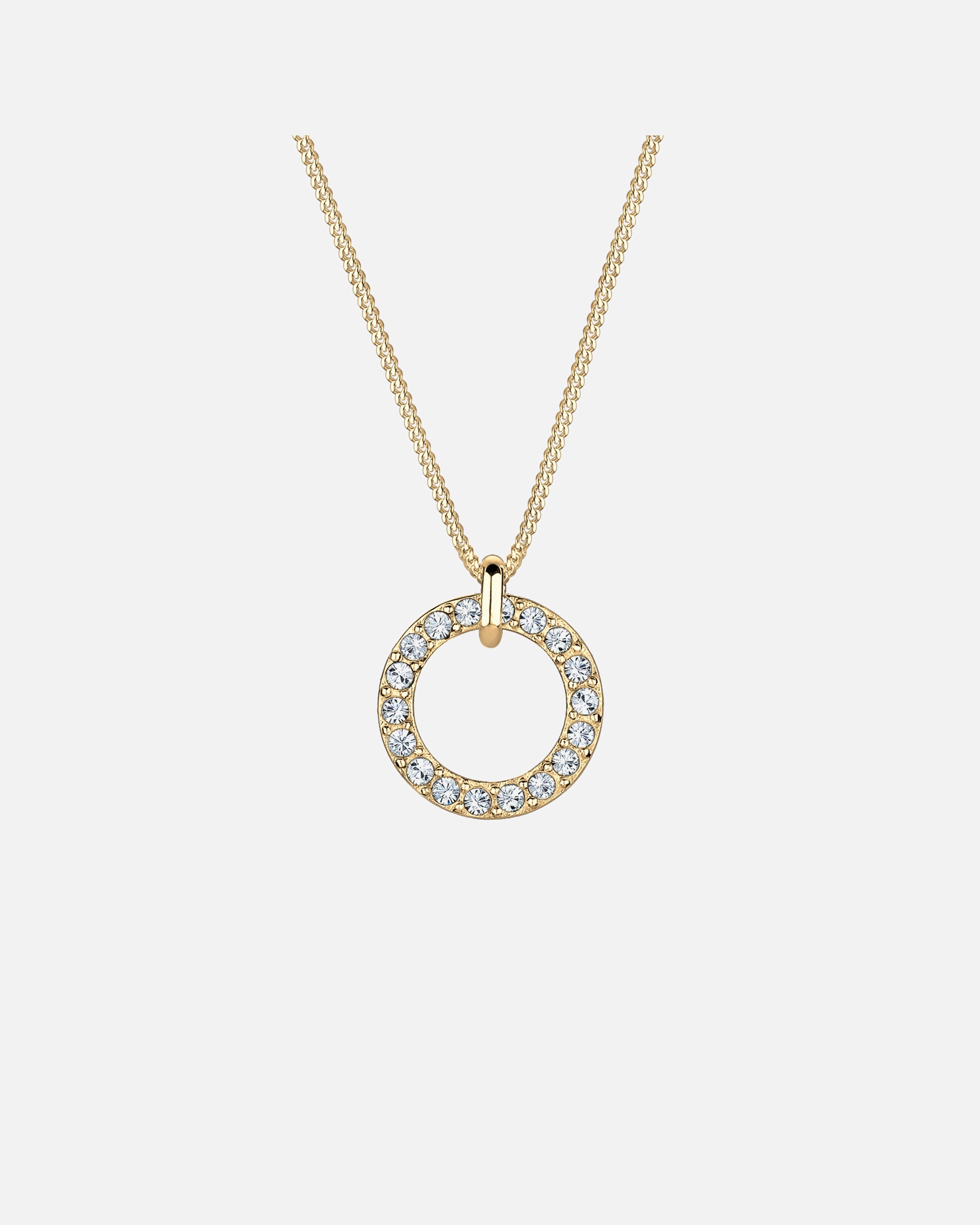 Halskette für Weiblich Elli Elli Halskette Karma Kreis 925 Silber, mit Kristallen von Swarovski® 1 Stück