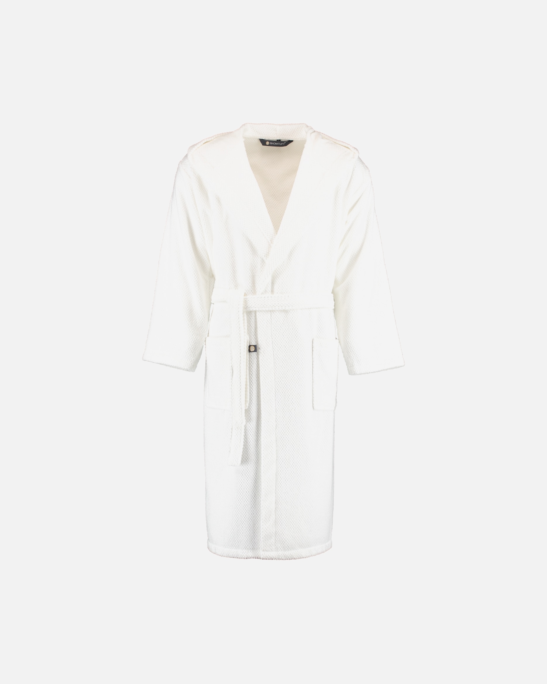 Bademantel für Unisex Rhomtuft Rhomtuft Bademäntel unisex Kapuze Baronesse weiß - 01 S
