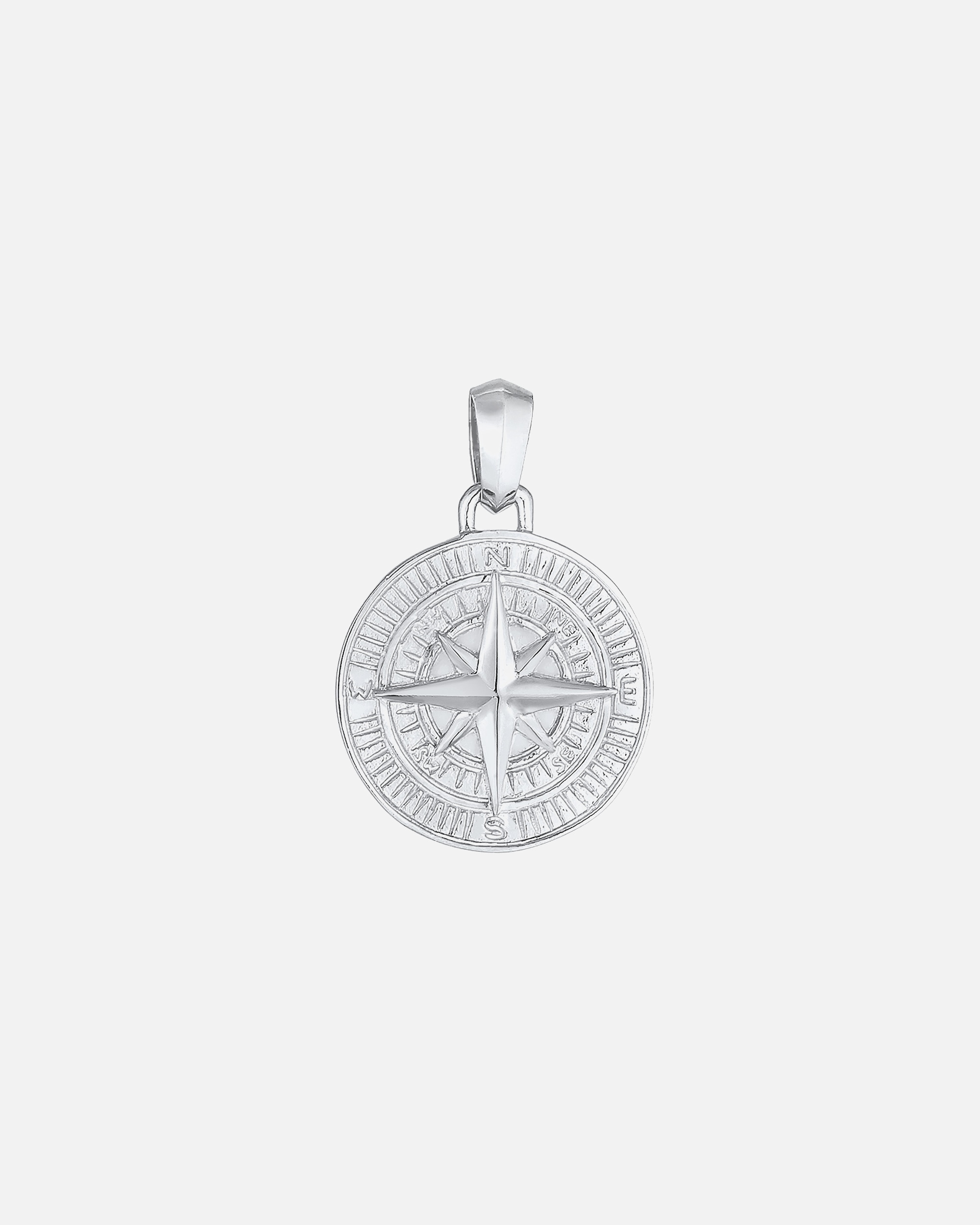 Schmuckanhänger für Männlich KUZZOI Kompass Cool Massiv 925 Silber 1 Stück