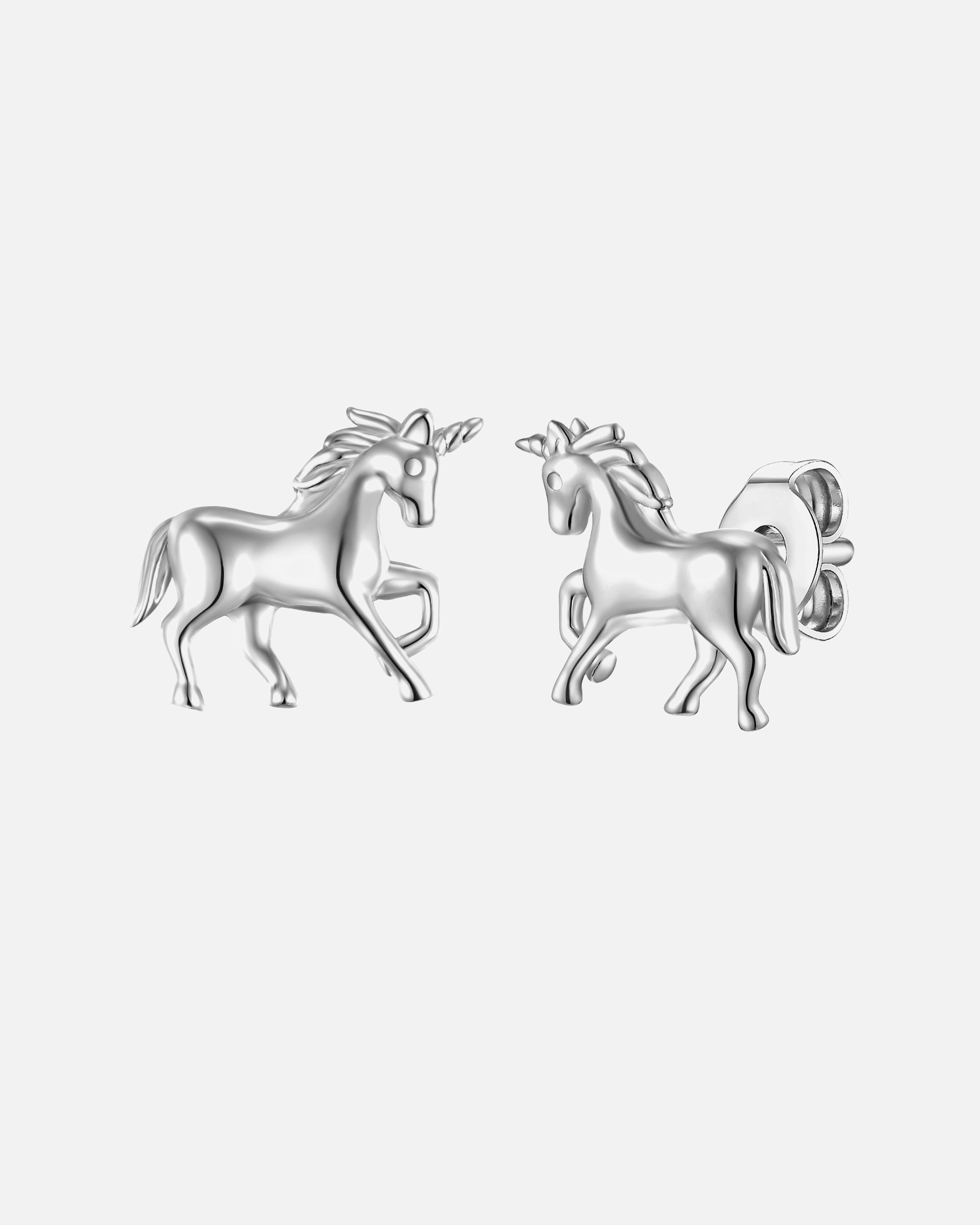 Ohrringe für Weiblich Glanzstücke München Ohrstecker Einhorn Sterling Silber in Silber 1 Stück