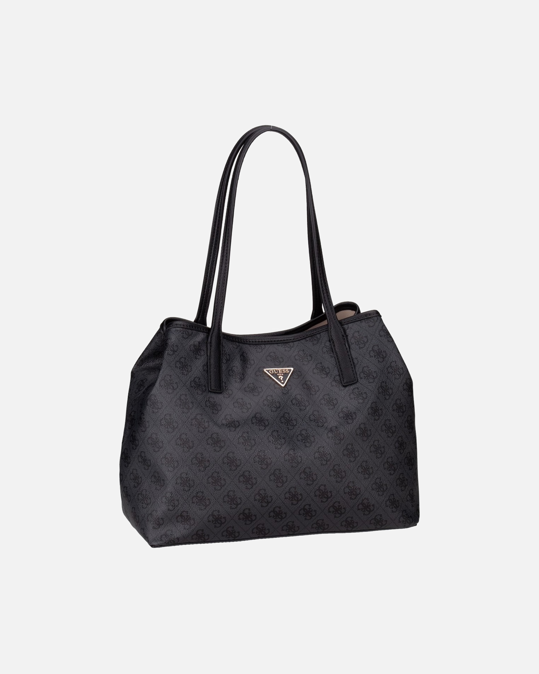 Tasche für Weiblich GUESS Victtoria Shopper coal logo