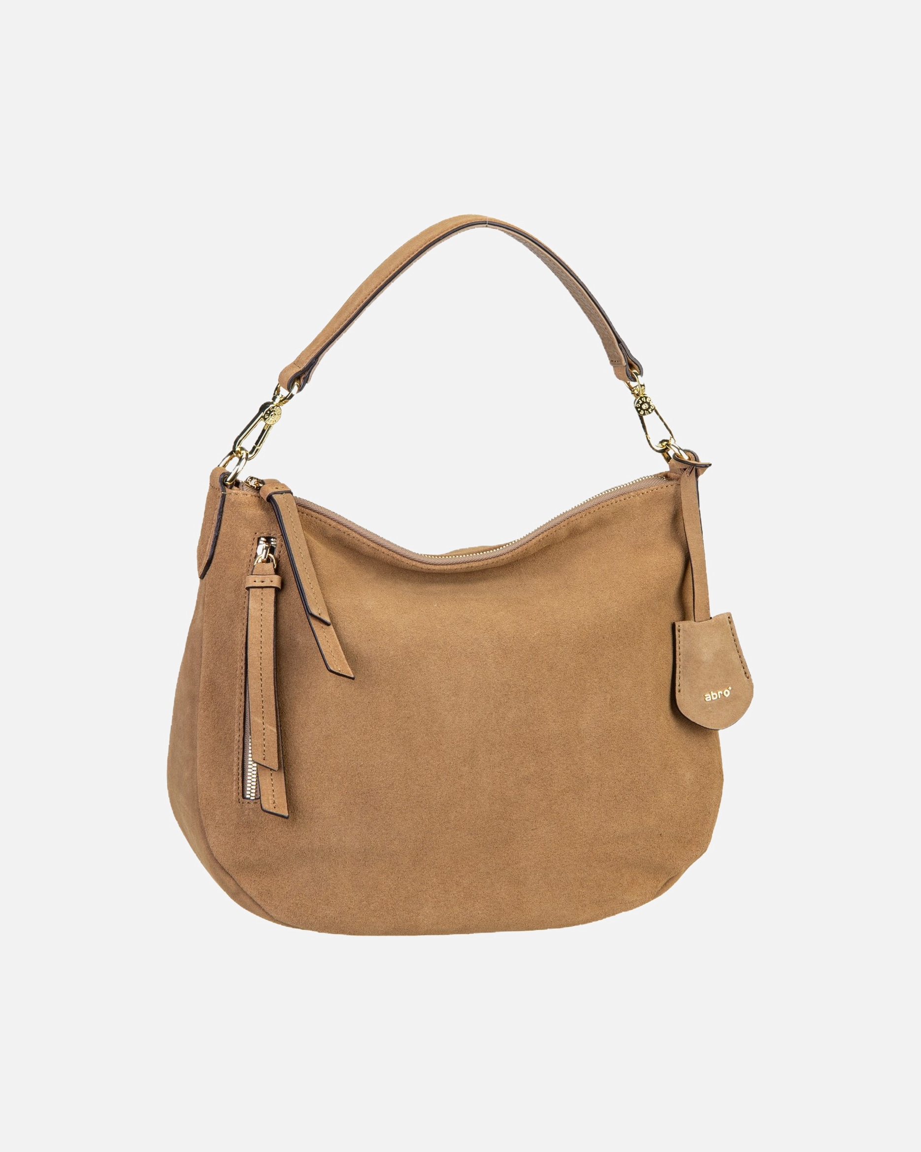 Handtasche für Weiblich abro Handtasche Juna Small Suede Cappuccino