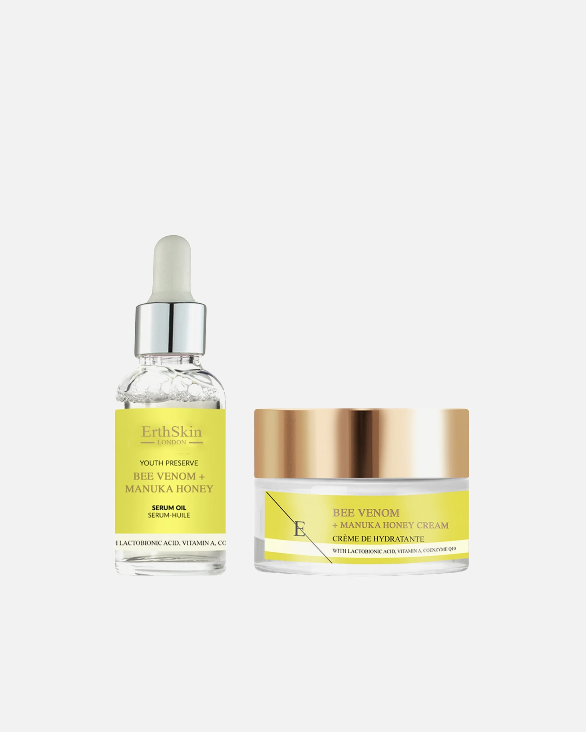 Gesichtspflegeset für Weiblich ErthSkin London Bienen-Strahlenöl-Duo 1 Stück