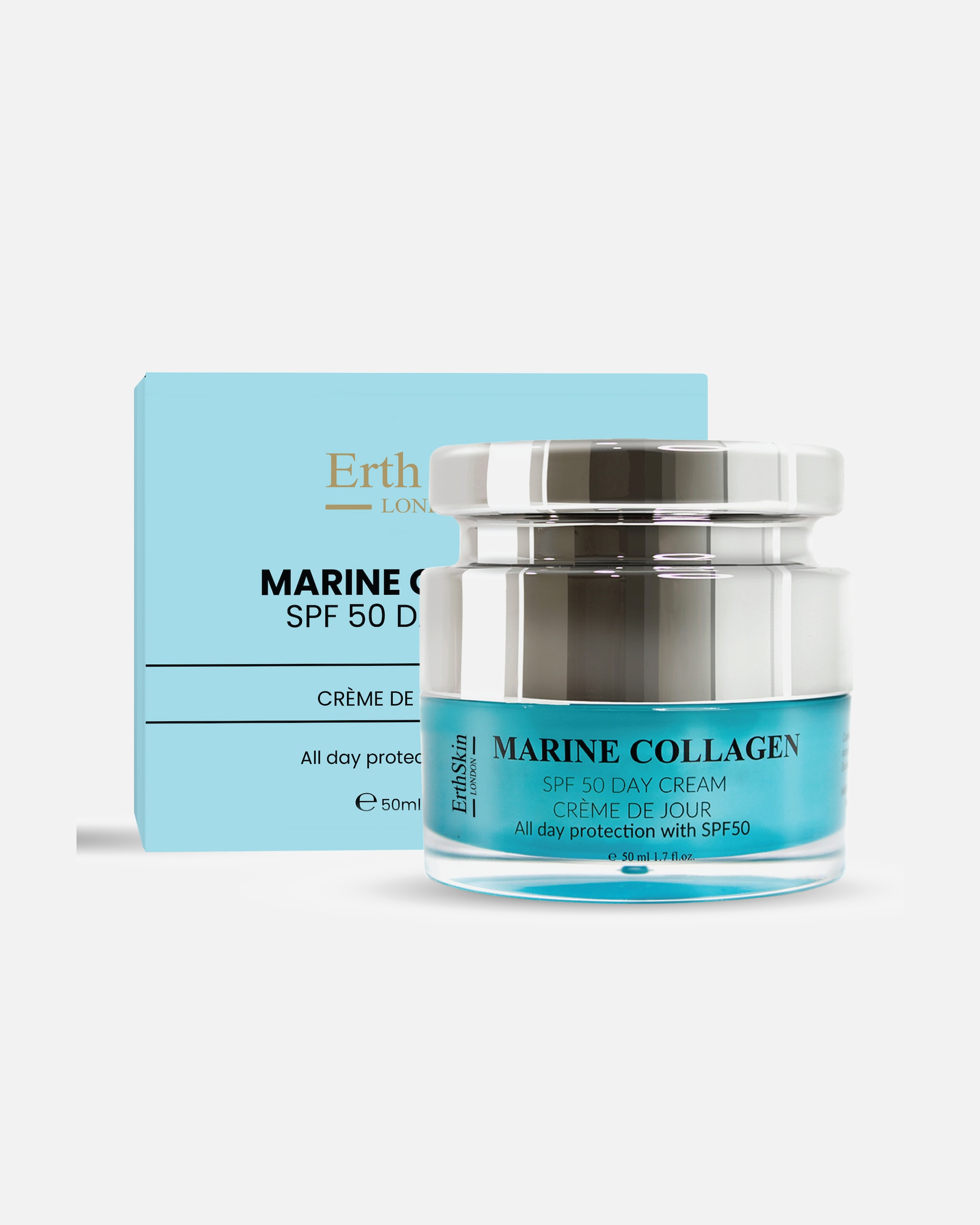Tagescreme für Weiblich ErthSkin London Marine Collagen SPF50 Tagescreme 1 Stück
