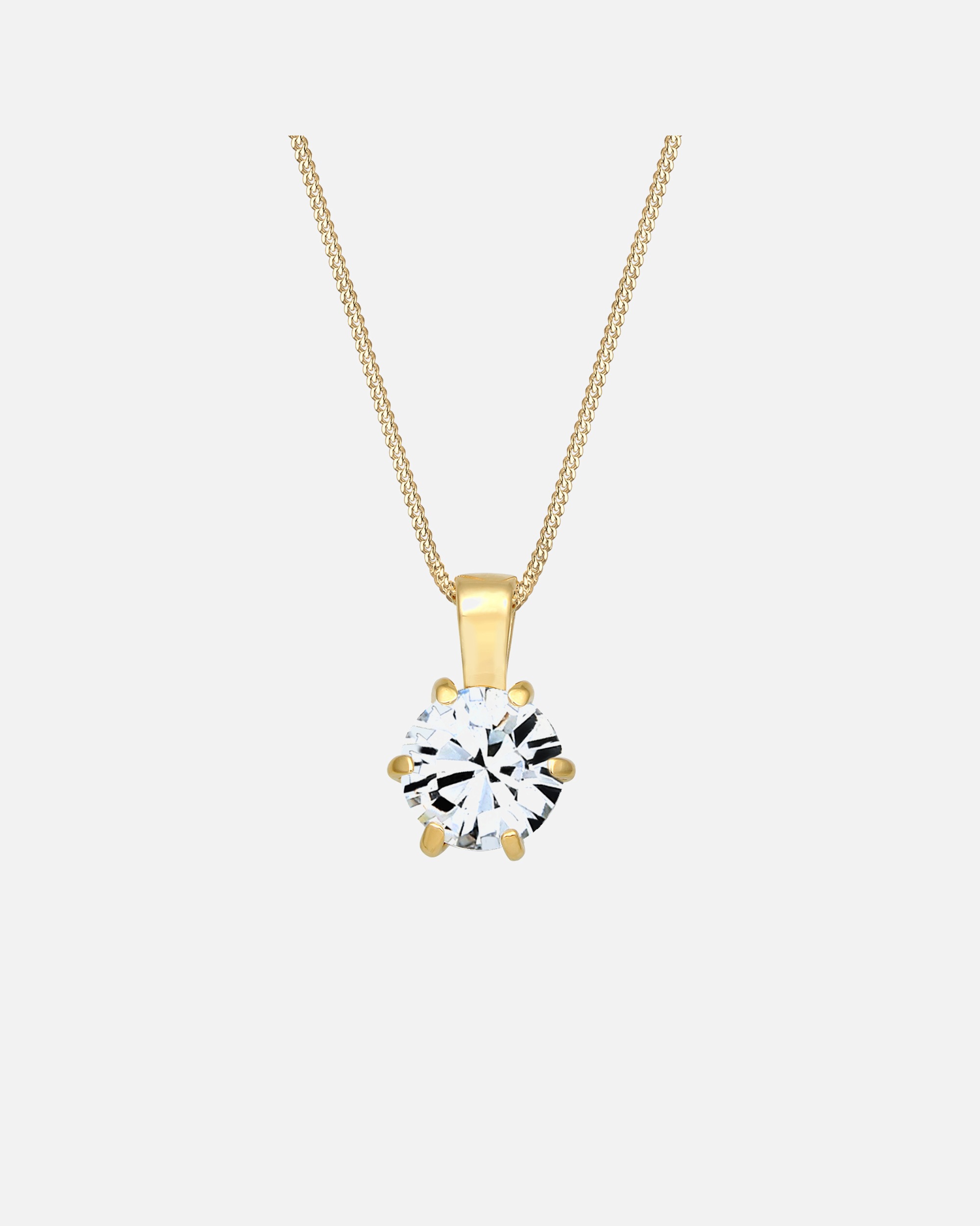 Halskette für Weiblich Elli Panzerkette Basic 925 Sterling Silber, mit Kristallen von Swarovski® 1 Stück