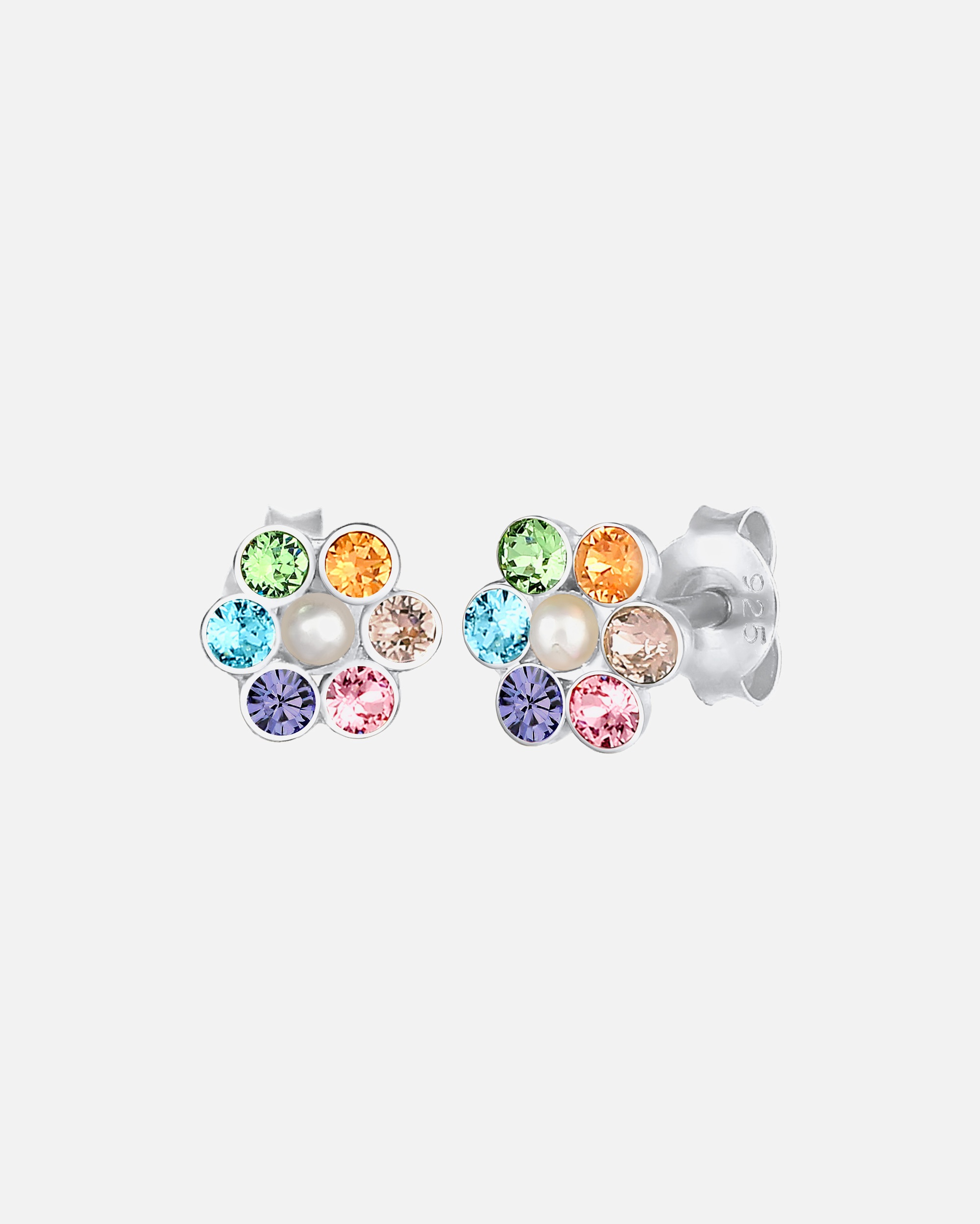 Ohrringe für Weiblich Elli Kinder Blume Synthetische Perle 925 Silber 1 Stück