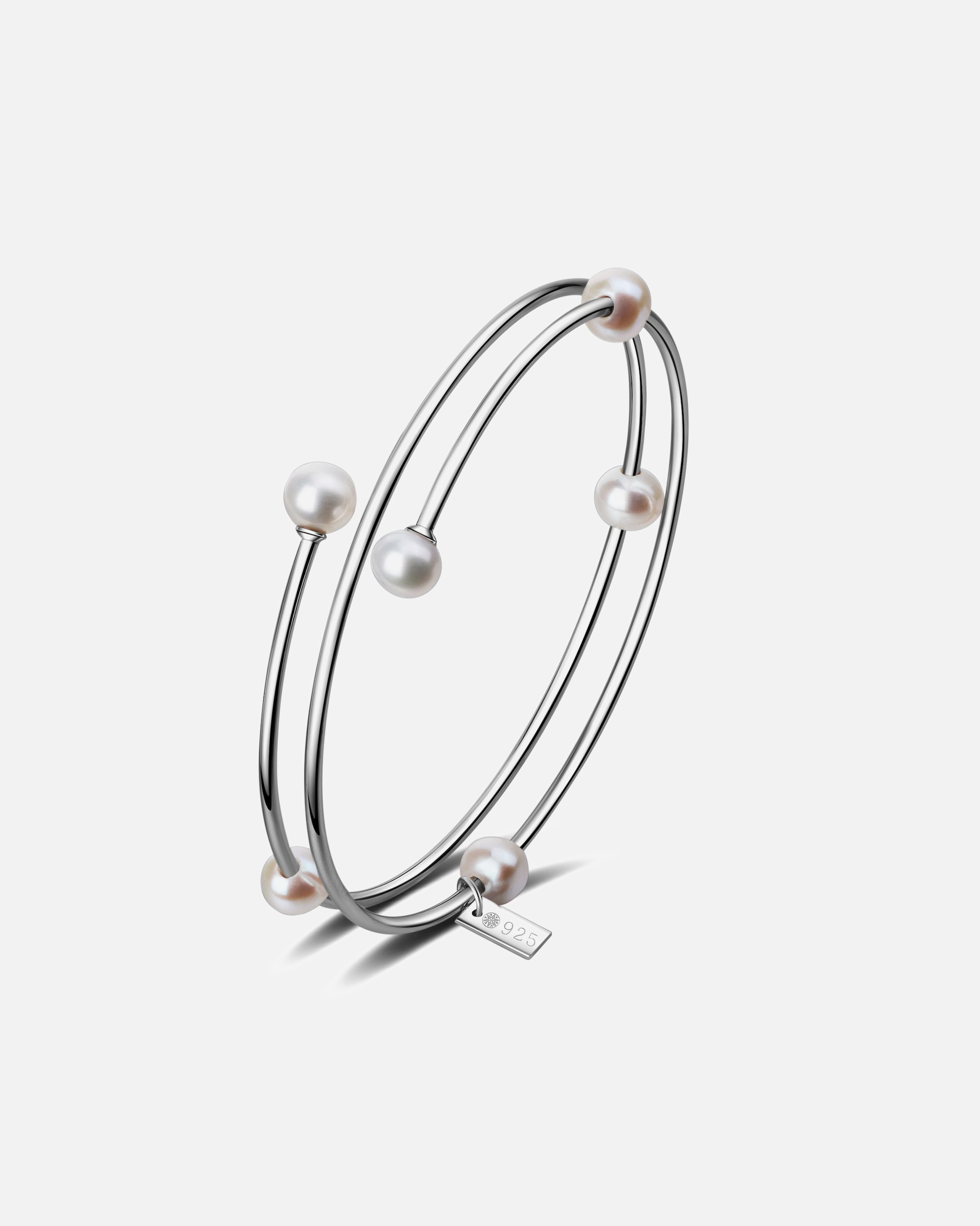 Armband für Weiblich Ailoria MIDORI Armreif Silber/weiße Perle 1 Stück