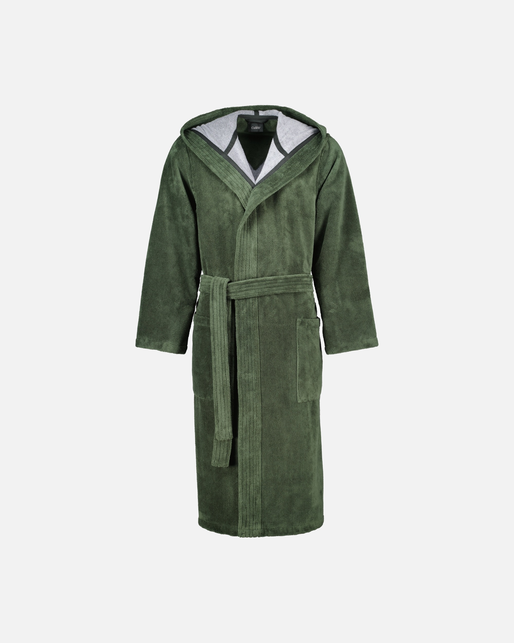 Bademantel für Unisex Cawö Cawö Bademäntel Herren Kapuze Doubleface 843 field - 47 1 Stück