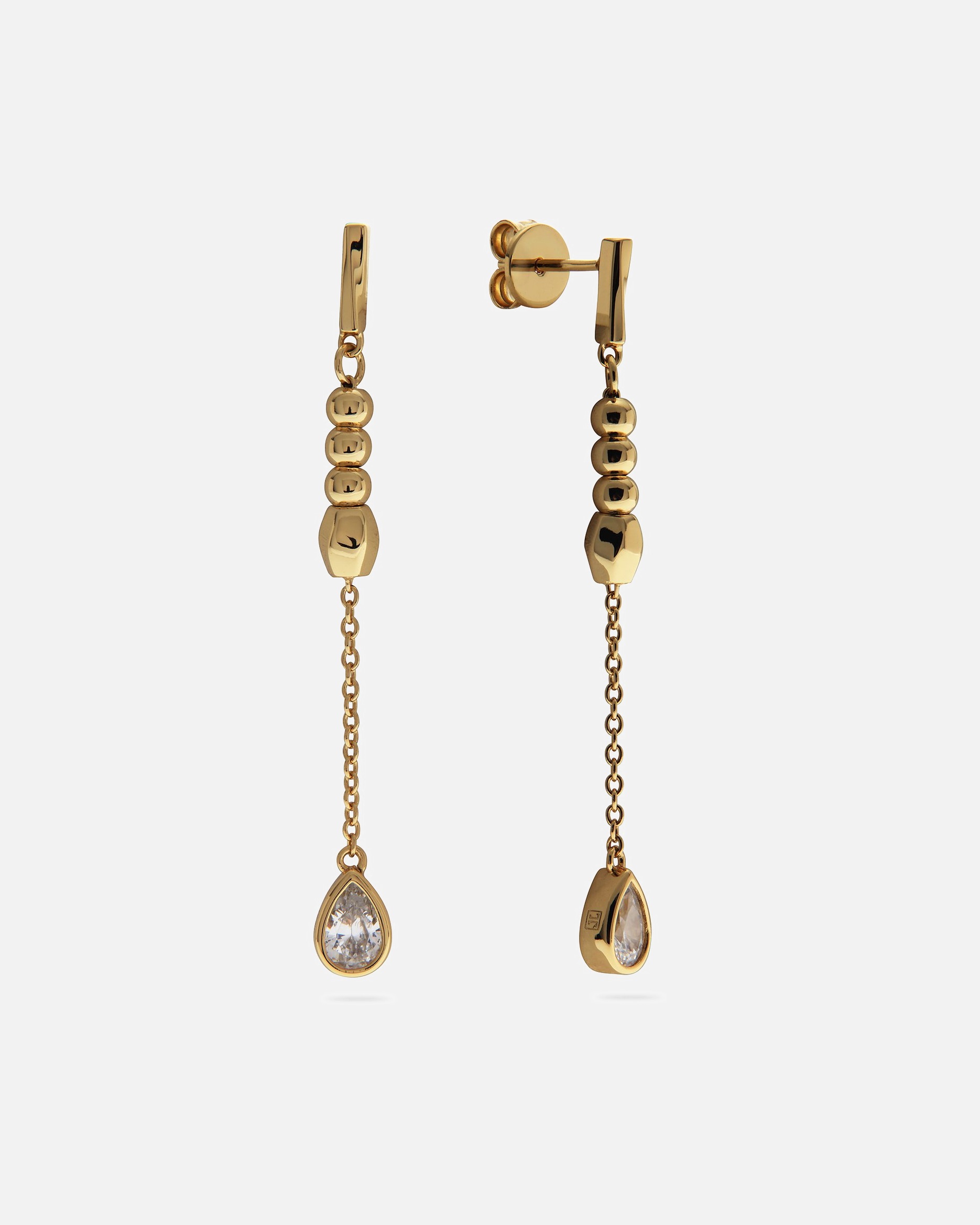 Ohrringe für Weiblich Jette Ohrhänger 925er Silber, recycelt gelbgold