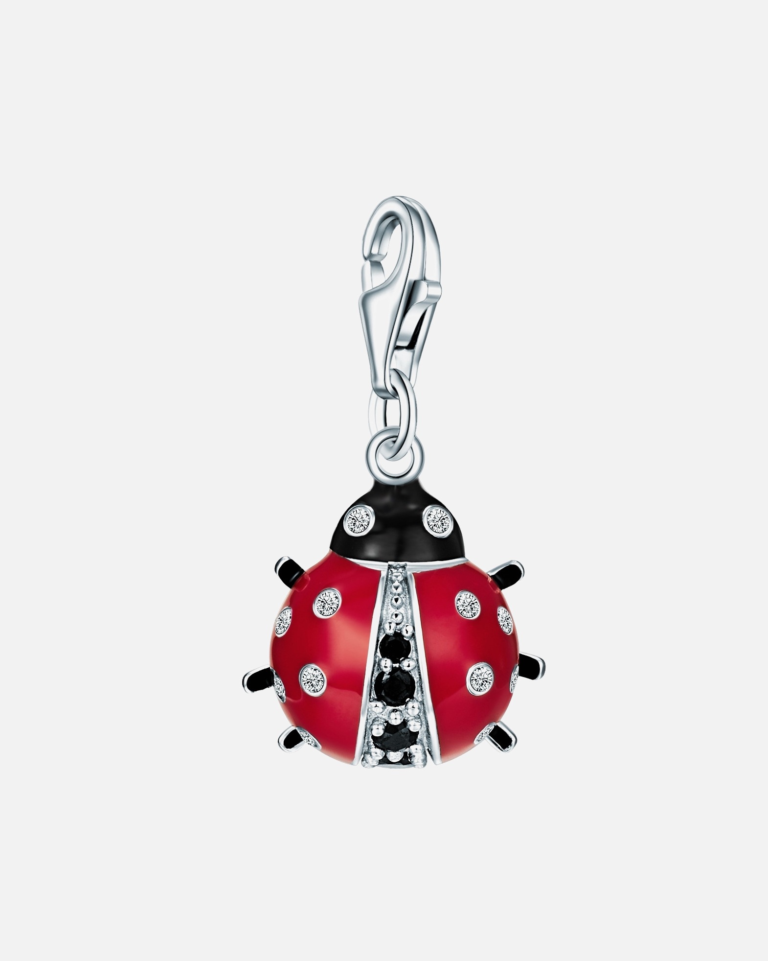 Schmuckanhänger für Weiblich Rafaela Donata Charm Marienkäfer Sterling Silber Zirkonia in Silber 1 Stück