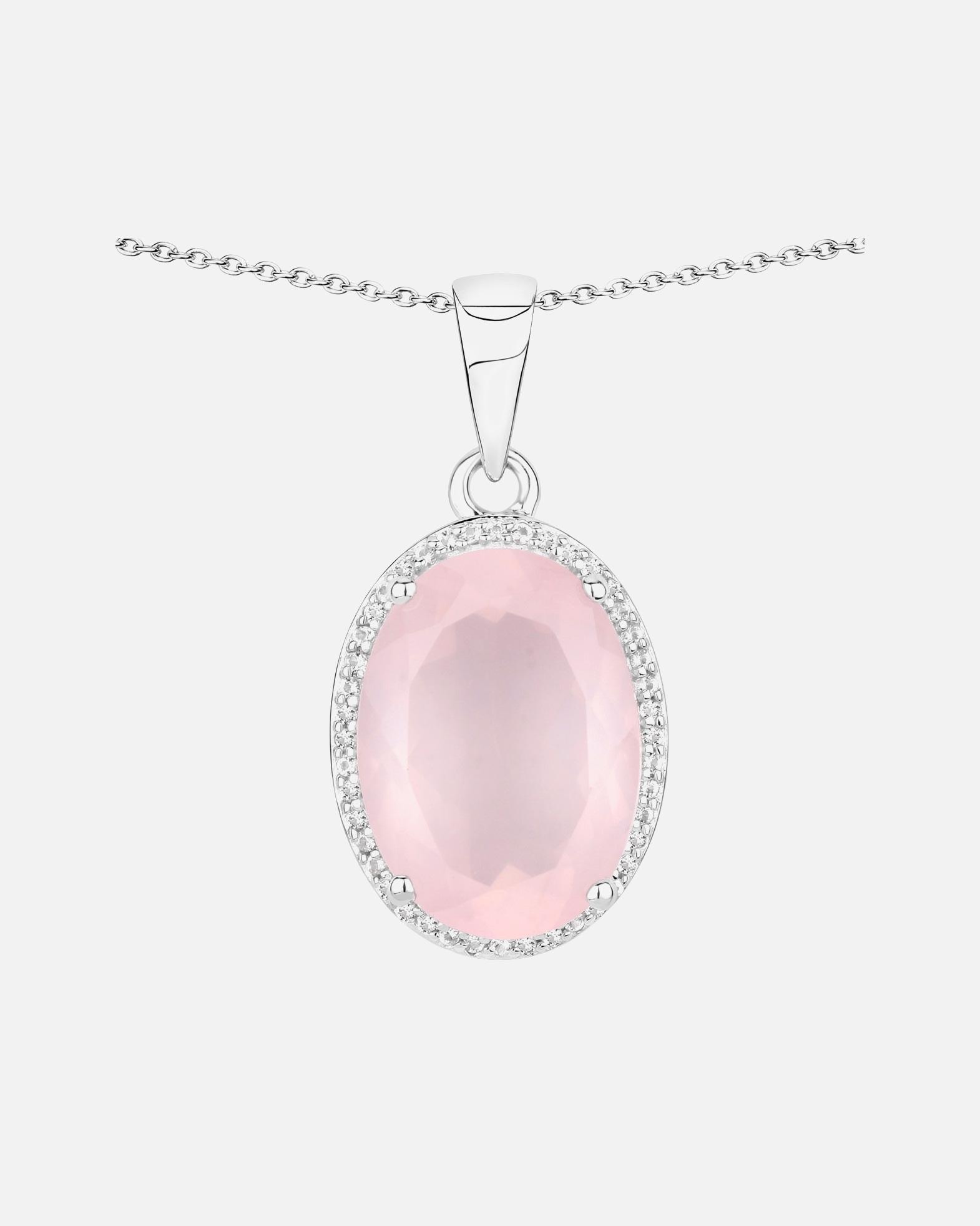Halskette für Weiblich Rafaela Donata Kette Sterling Silber Chalcedon (gefärbt) in Silber 1 Stück